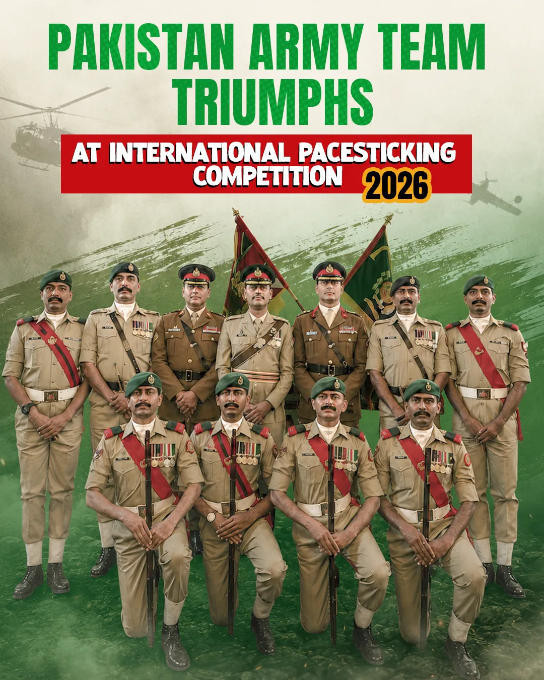 Pakistan Army Team Triumphs at International Pacesticking Competition 2026