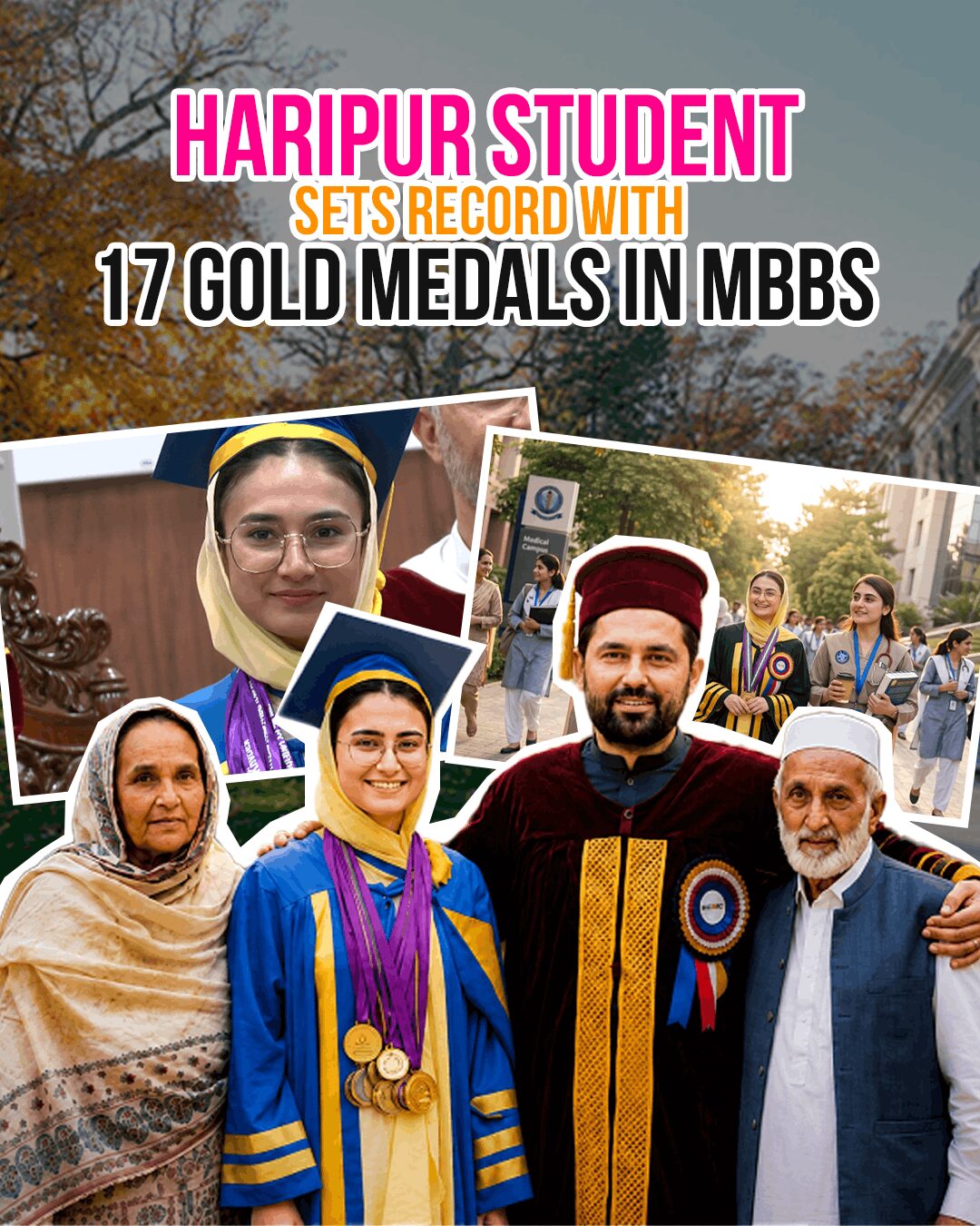 Haripur Student Sets Record with 17 Gold Medals in MBBS