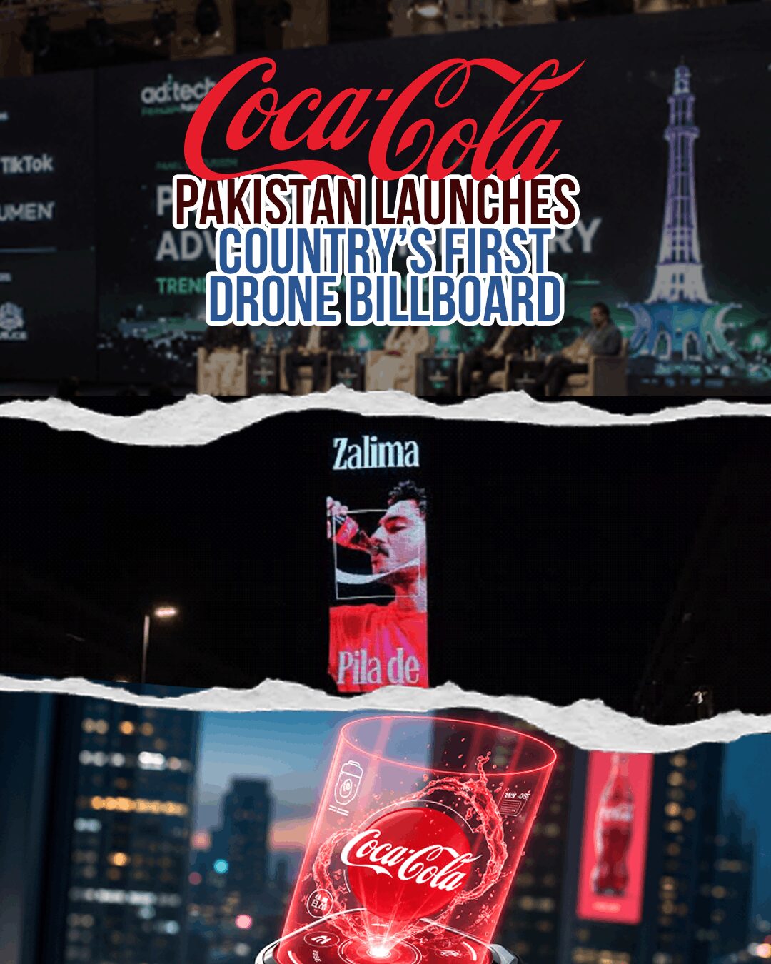 Coca-Cola Pakistan Launches Country’s First Drone Billboard