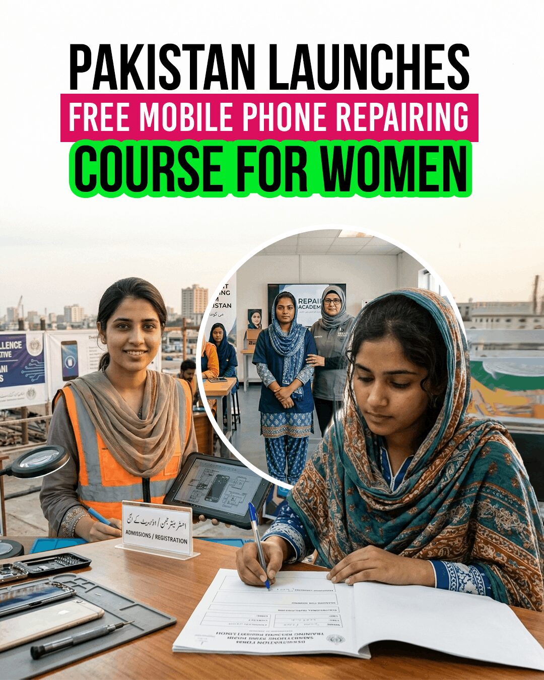 Pakistan Launches Free Mobile Phone Repairing Course for Women