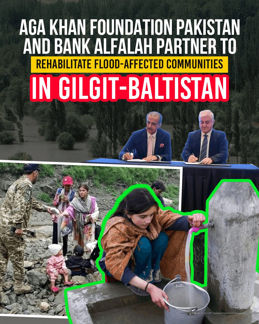 Aga Khan Foundation Pakistan and Bank Alfalah Partner to Rehabilitate Flood-Affected Communities in Gilgit-Baltistan