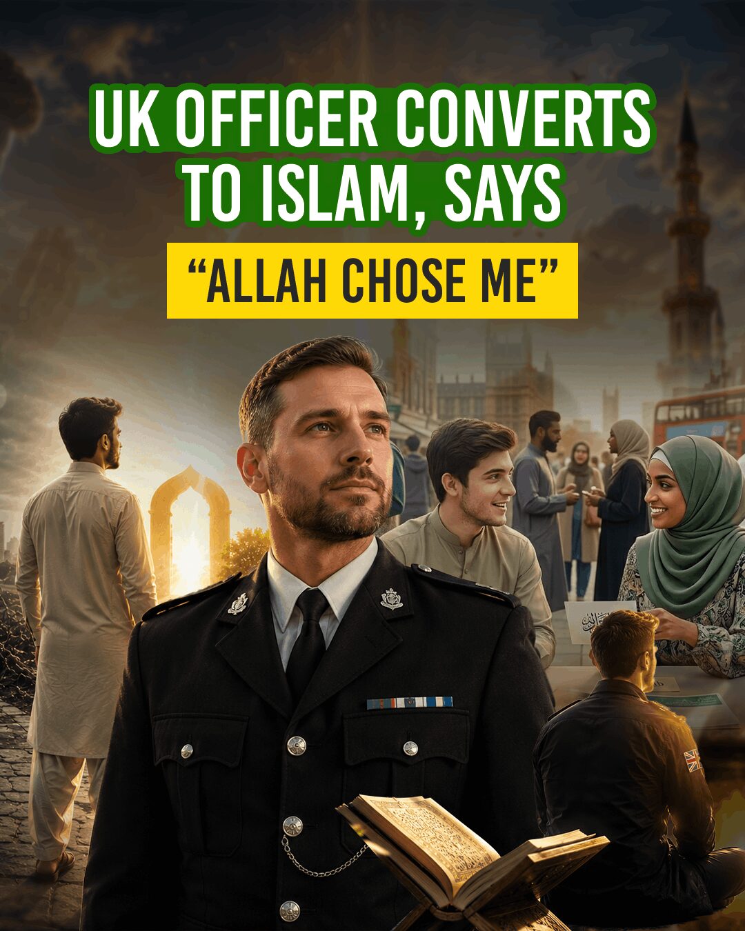 UK Officer Converts to Islam, Says “Allah Chose Me”