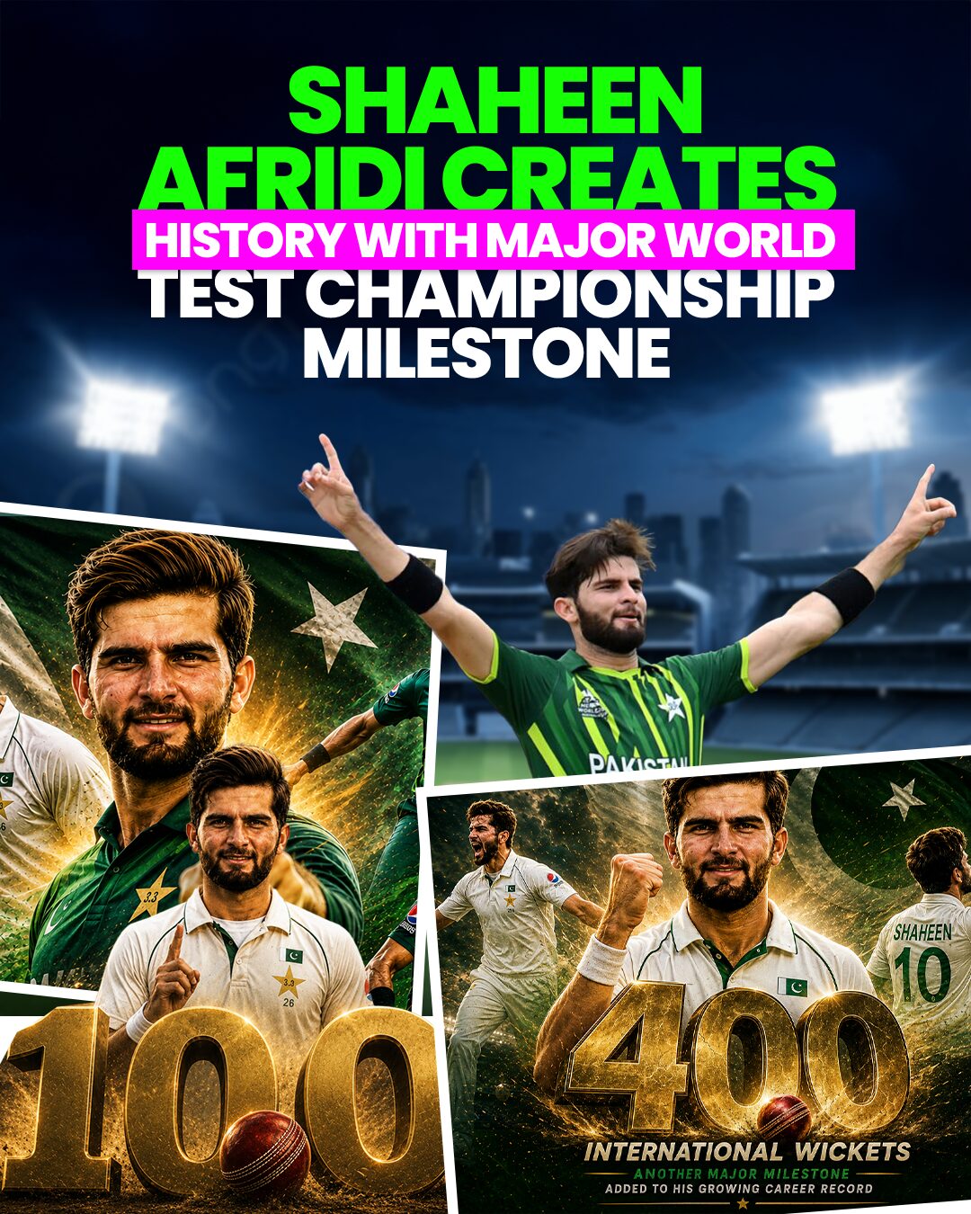 Shaheen Afridi Creates History With Major World Test Championship Milestone