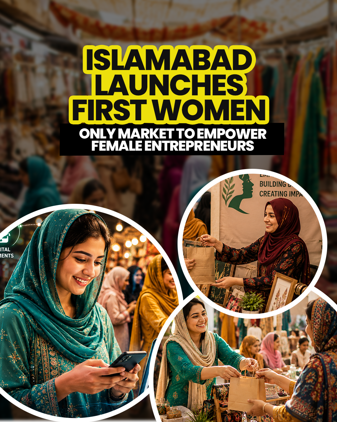 Islamabad Launches First Women-Only Market To Empower Female Entrepreneurs