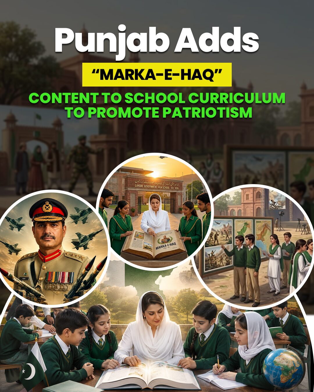 Punjab Adds “Marka-e-Haq” Content to School Curriculum to Promote Patriotism