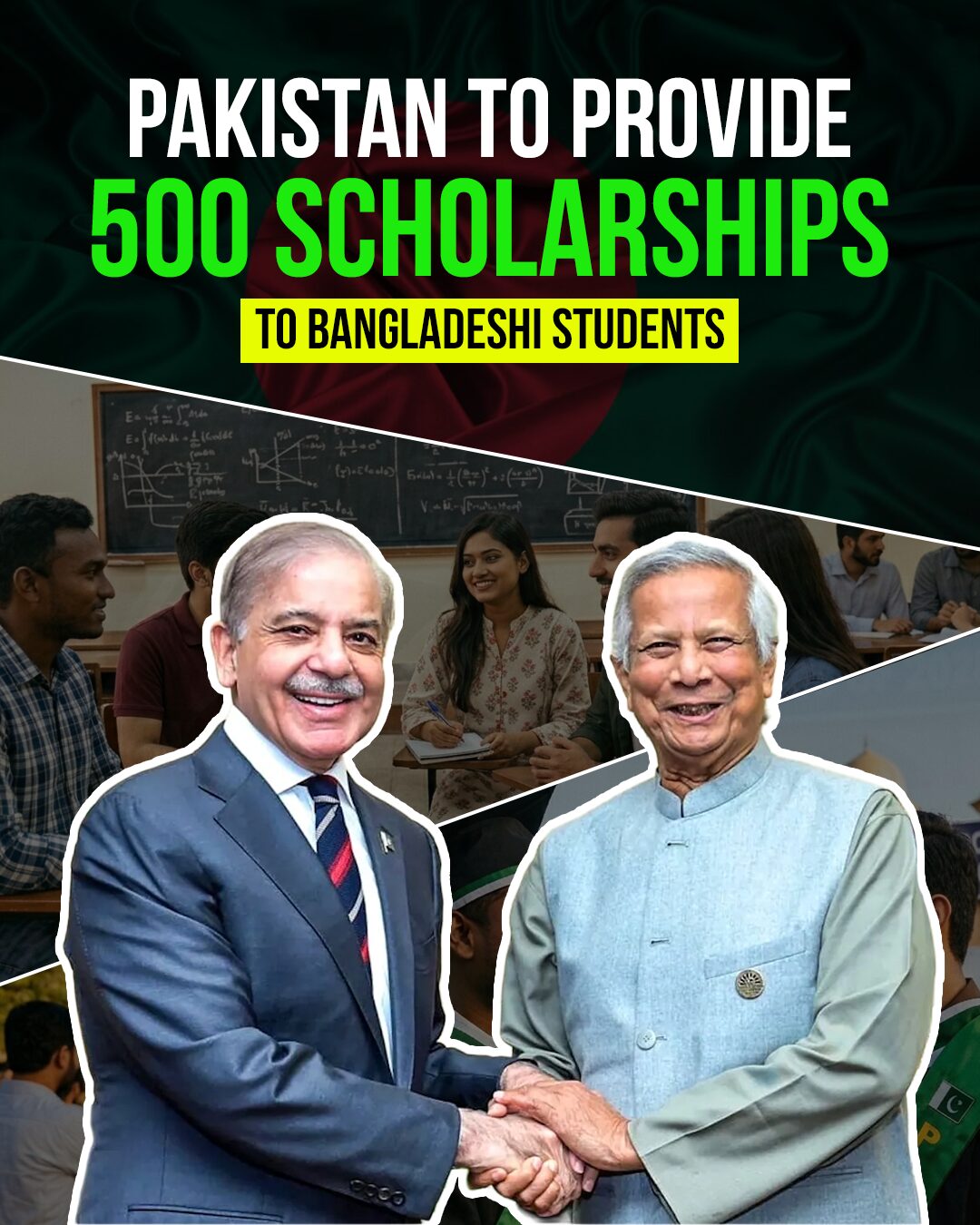 Pakistan to Provide 500 Scholarships to Bangladeshi Students