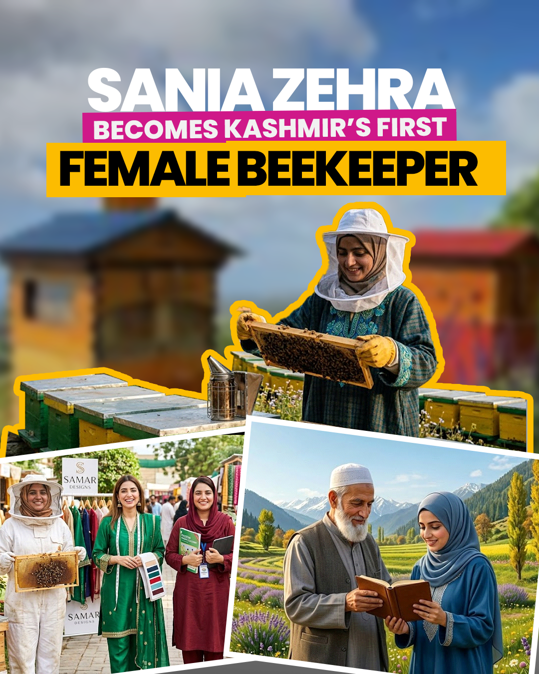 Sania Zehra Becomes Kashmir’s First Female Beekeeper