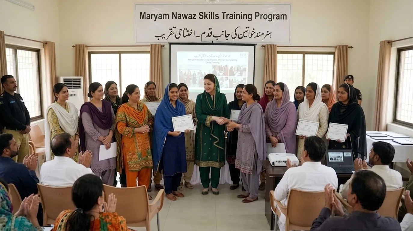 Maryam Nawaz Congratulates Women Completing Skills Training