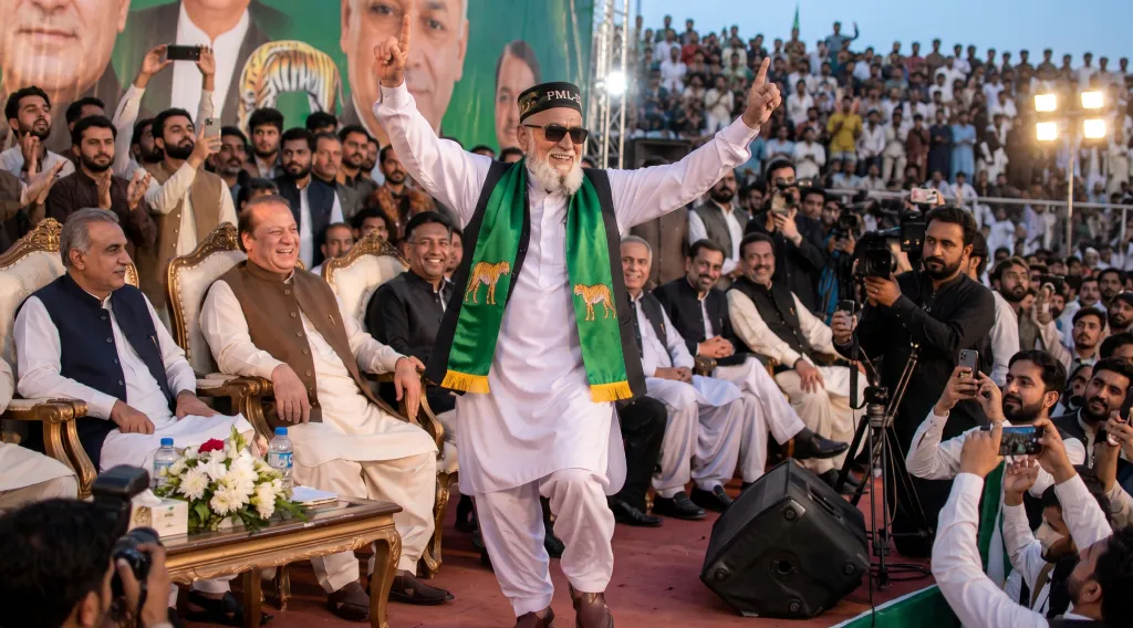 A Joyful Celebration Captures the Crowd's Attention