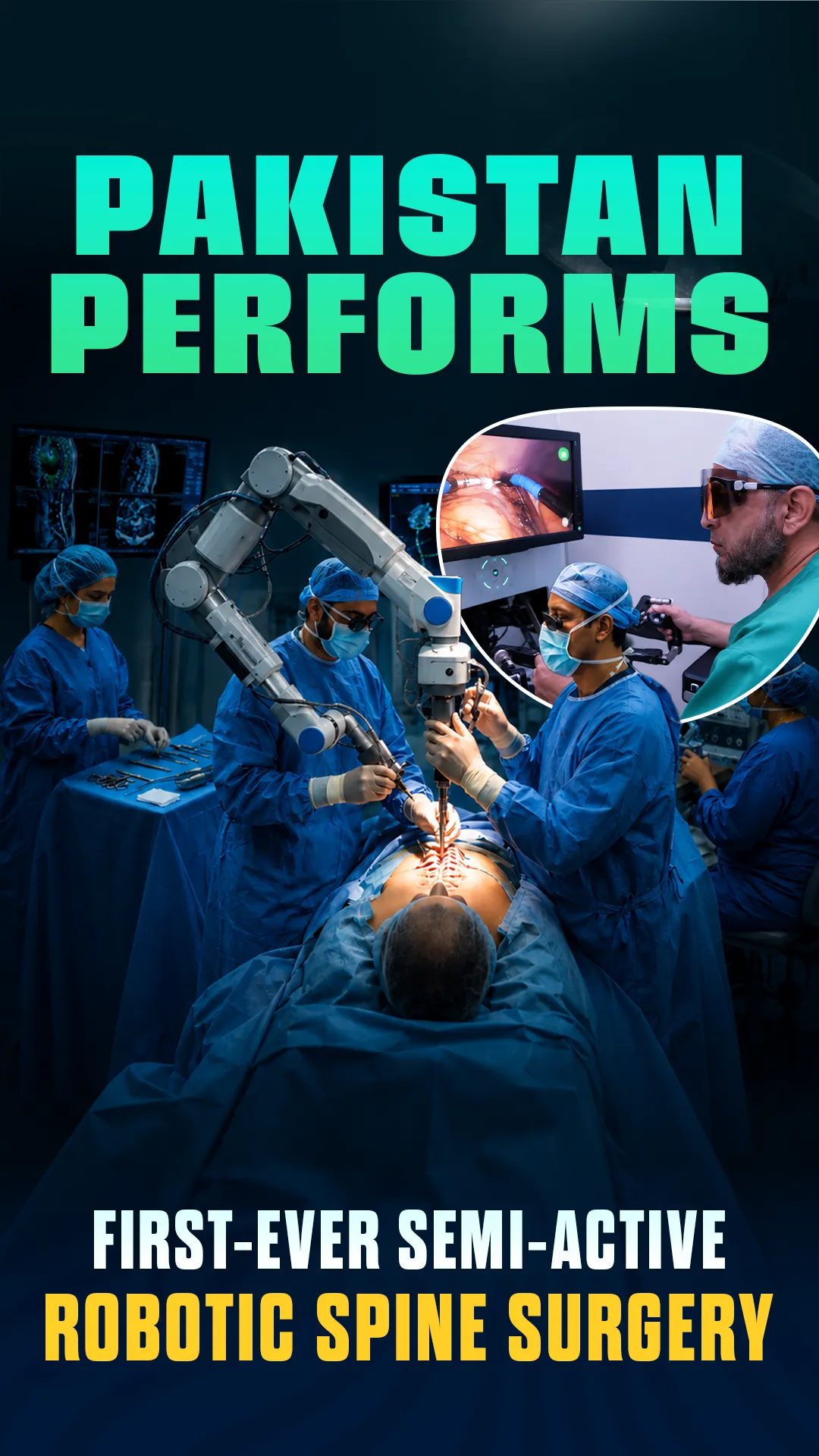 Pakistan Performs First-Ever Semi-Active Robotic Spine Surgery