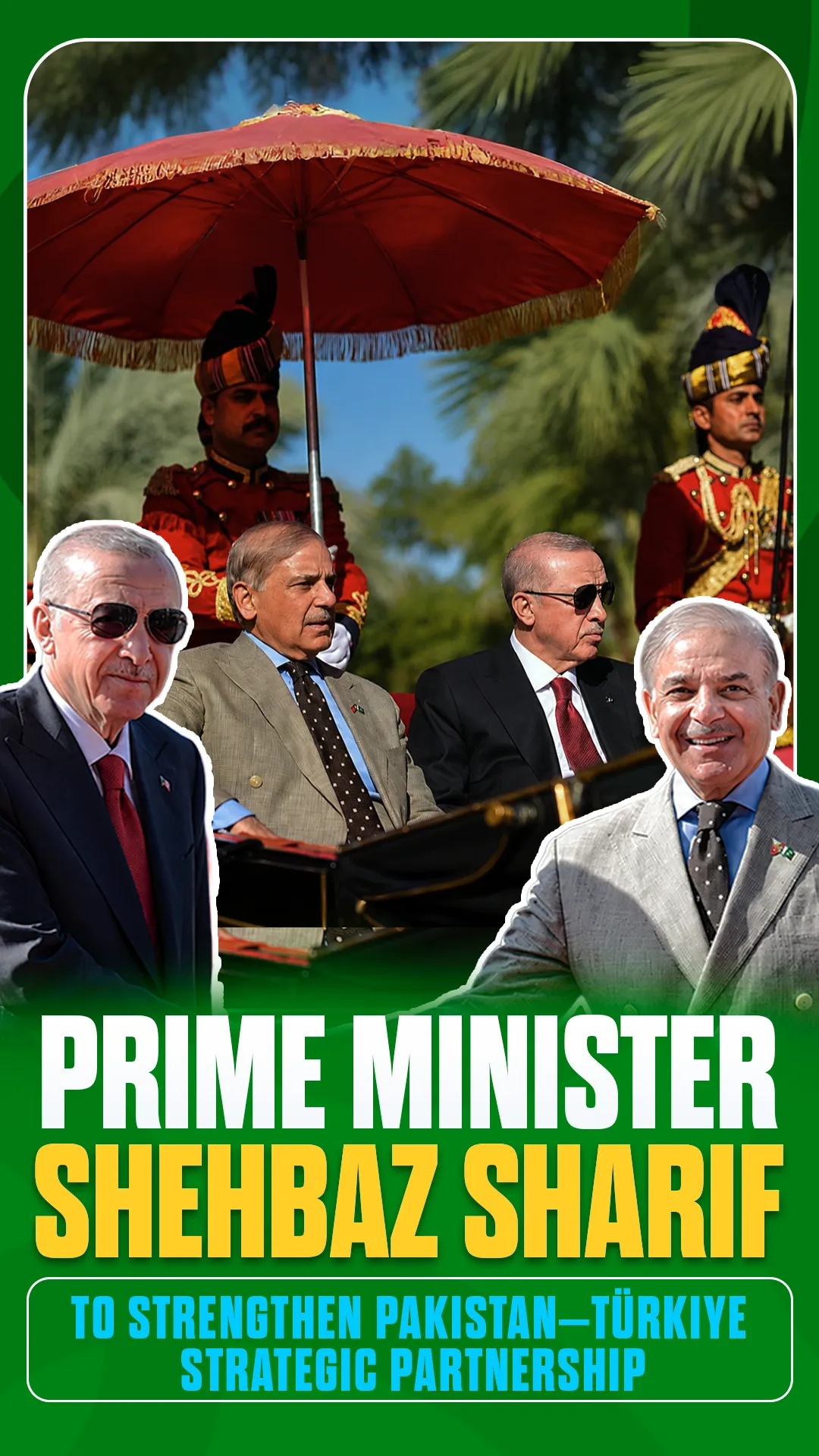 Prime Minister Shehbaz Sharif to Strengthen Pakistan–Türkiye Strategic Partnership