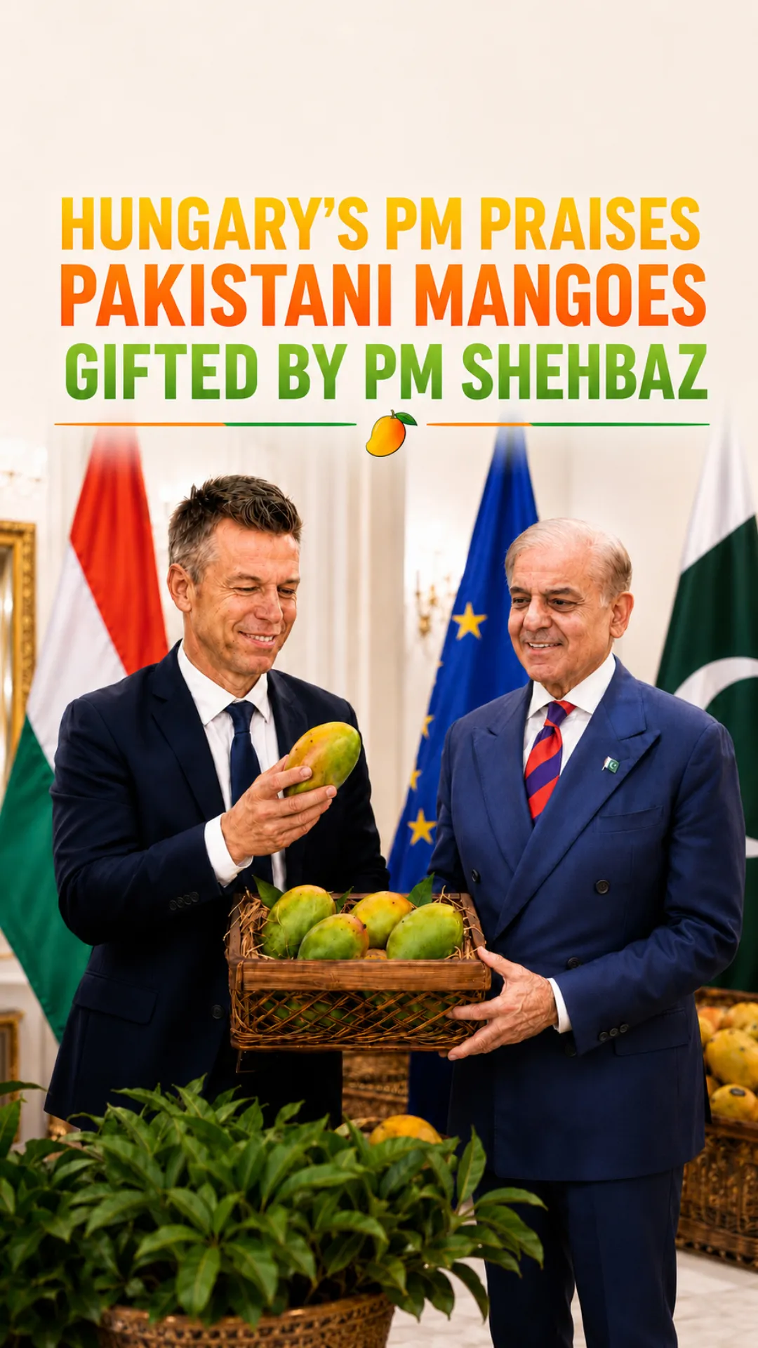 Pakistani Mangoes Win Hearts as Hungary’s PM Praises Gift from PM Shehbaz Sharif