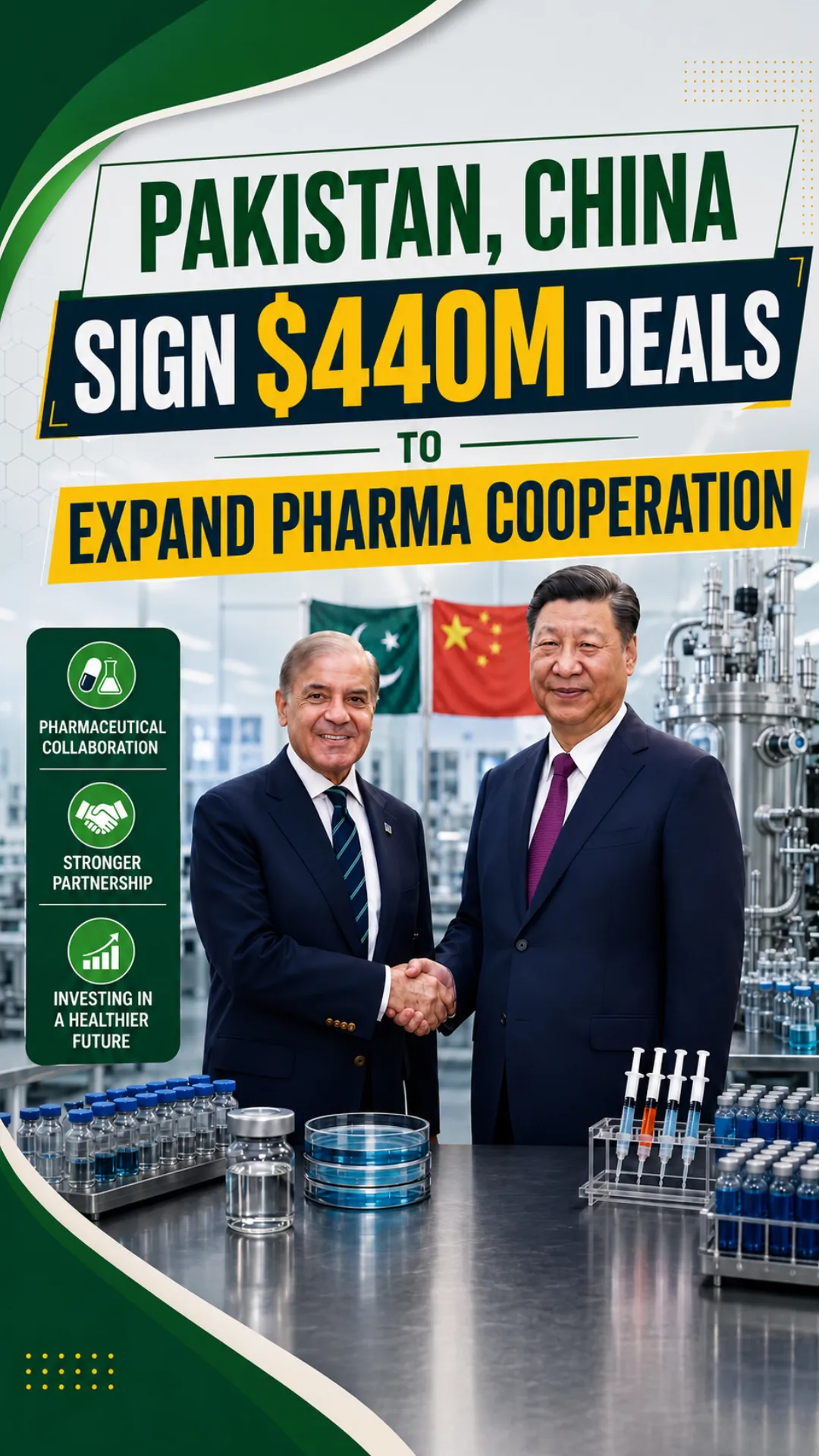 Pakistan and China Expand Pharmaceutical Cooperation with $440 Million in New Agreements