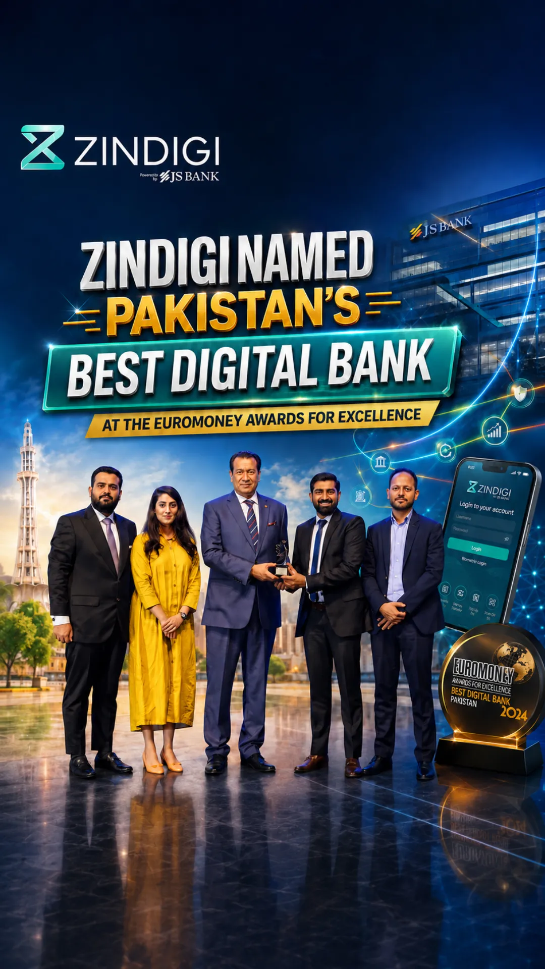 Zindigi Named Pakistan’s Best Digital Bank at the Euromoney Awards for Excellence