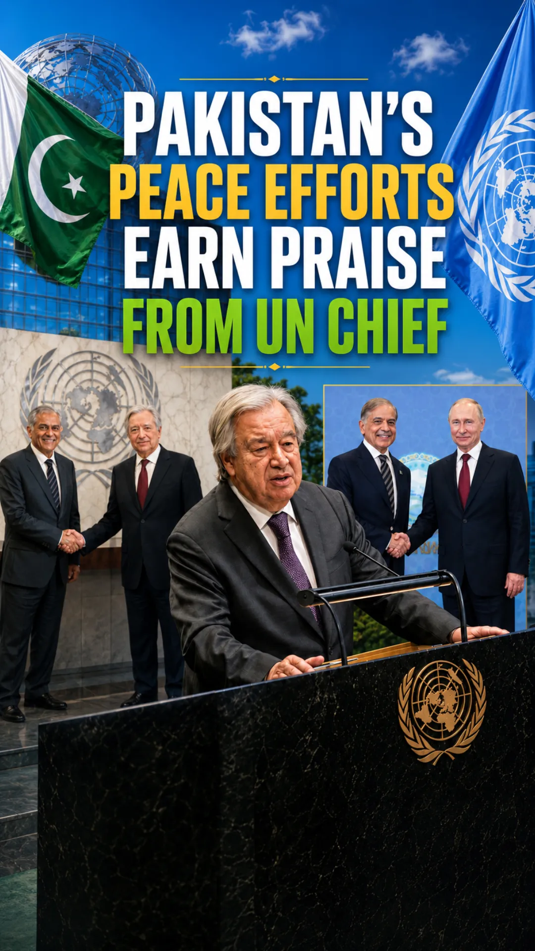 Pakistan’s Peace Efforts Earn Praise from UN Chief