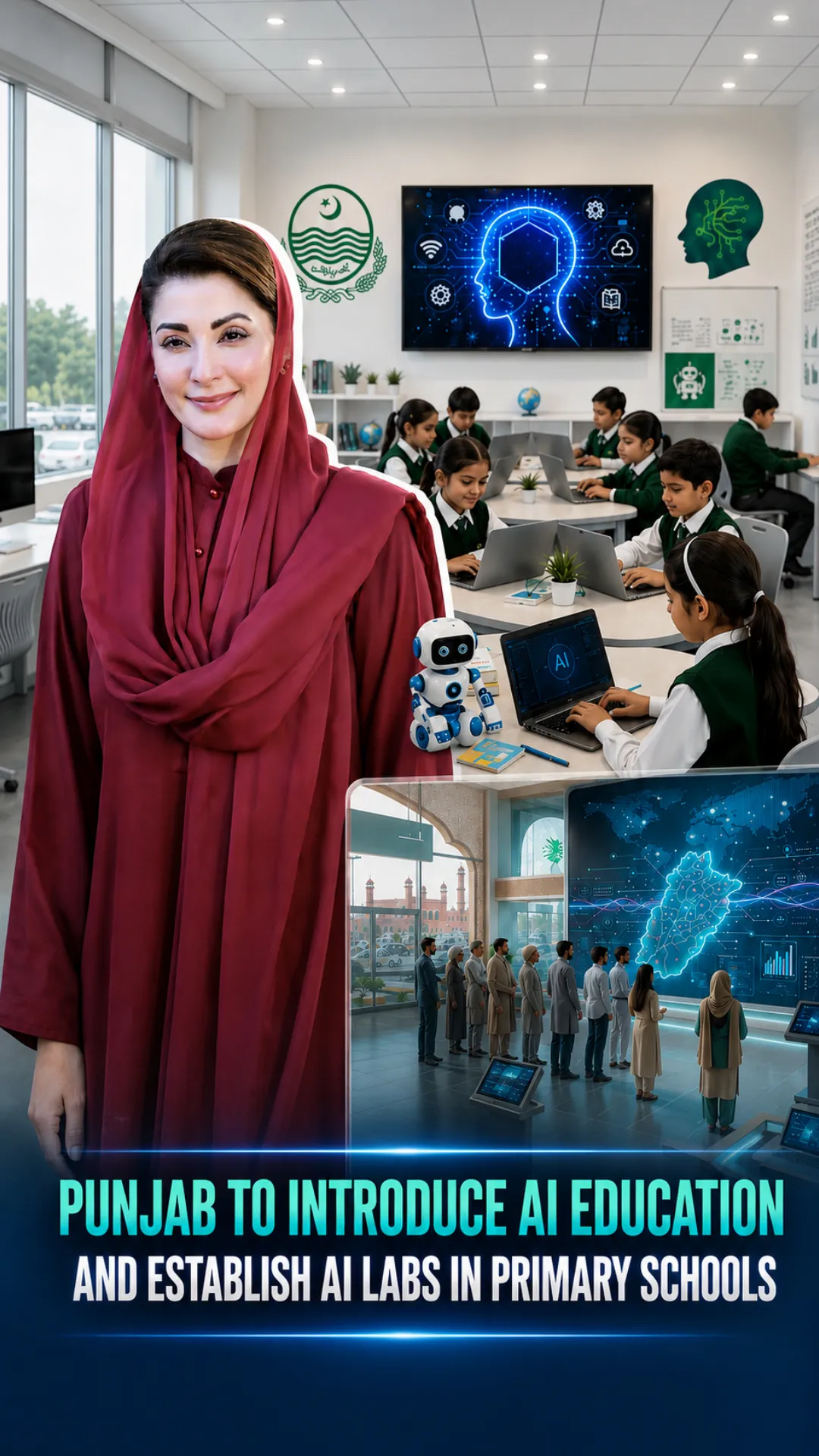 Punjab to Introduce AI Education and Establish AI Labs in Primary Schools