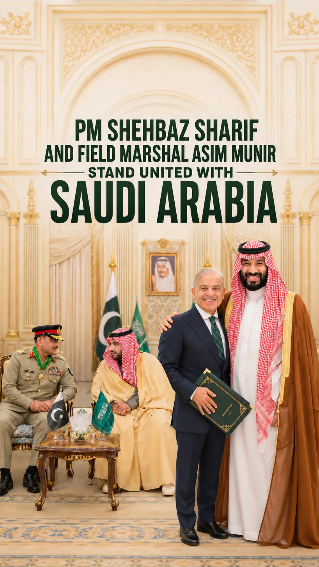 PM Shehbaz Sharif and Field Marshal Asim Munir Stand United With Saudi Arabia