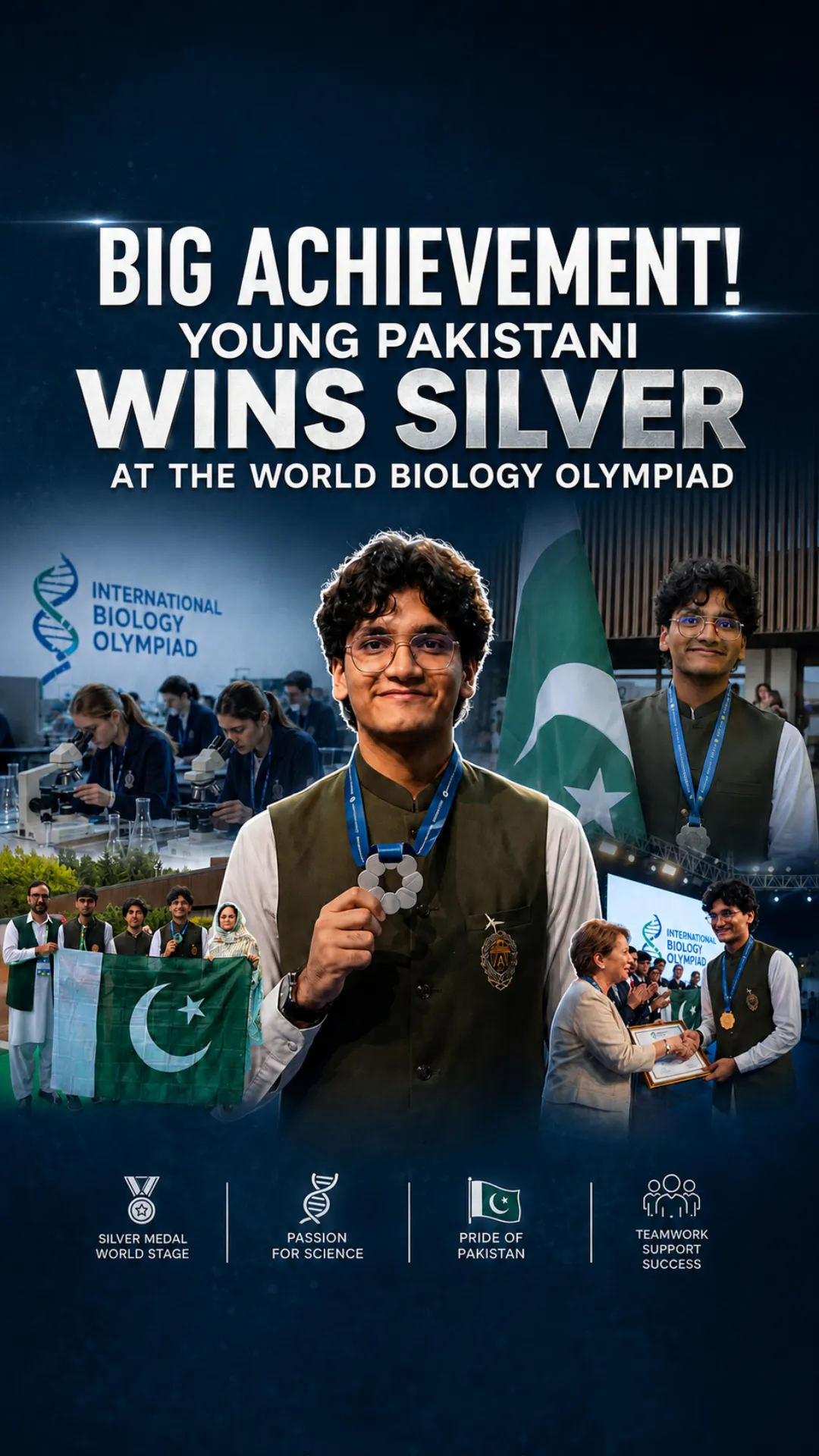 Big Achievement! Young Pakistani Wins Silver at the World Biology Olympiad