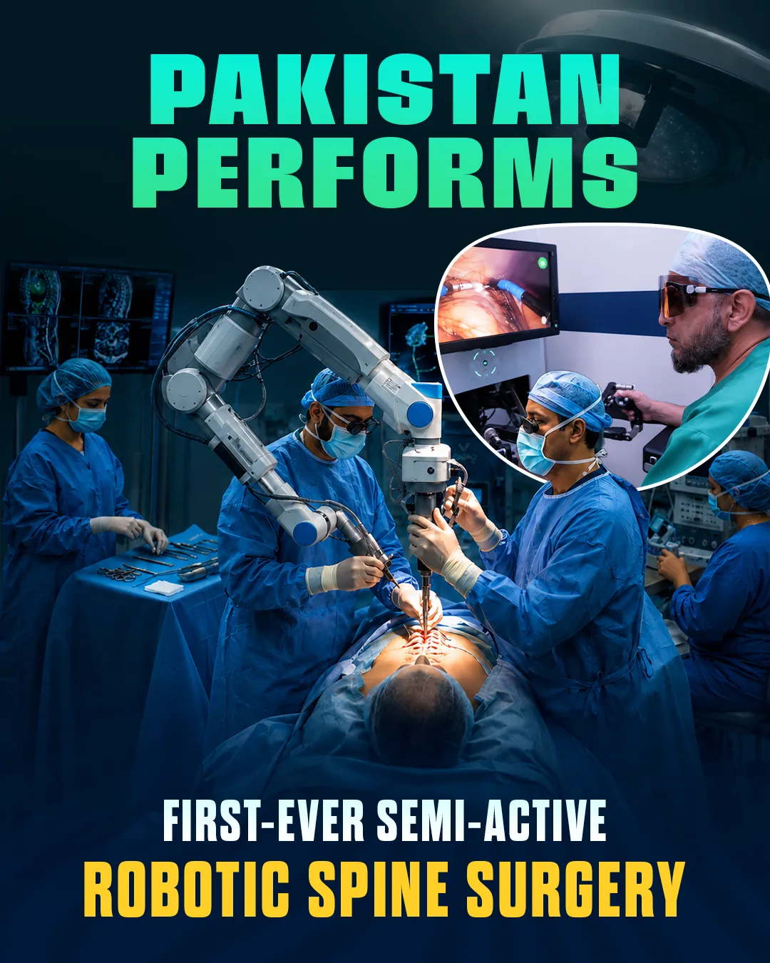 Pakistan Performs First-Ever Semi-Active Robotic Spine Surgery