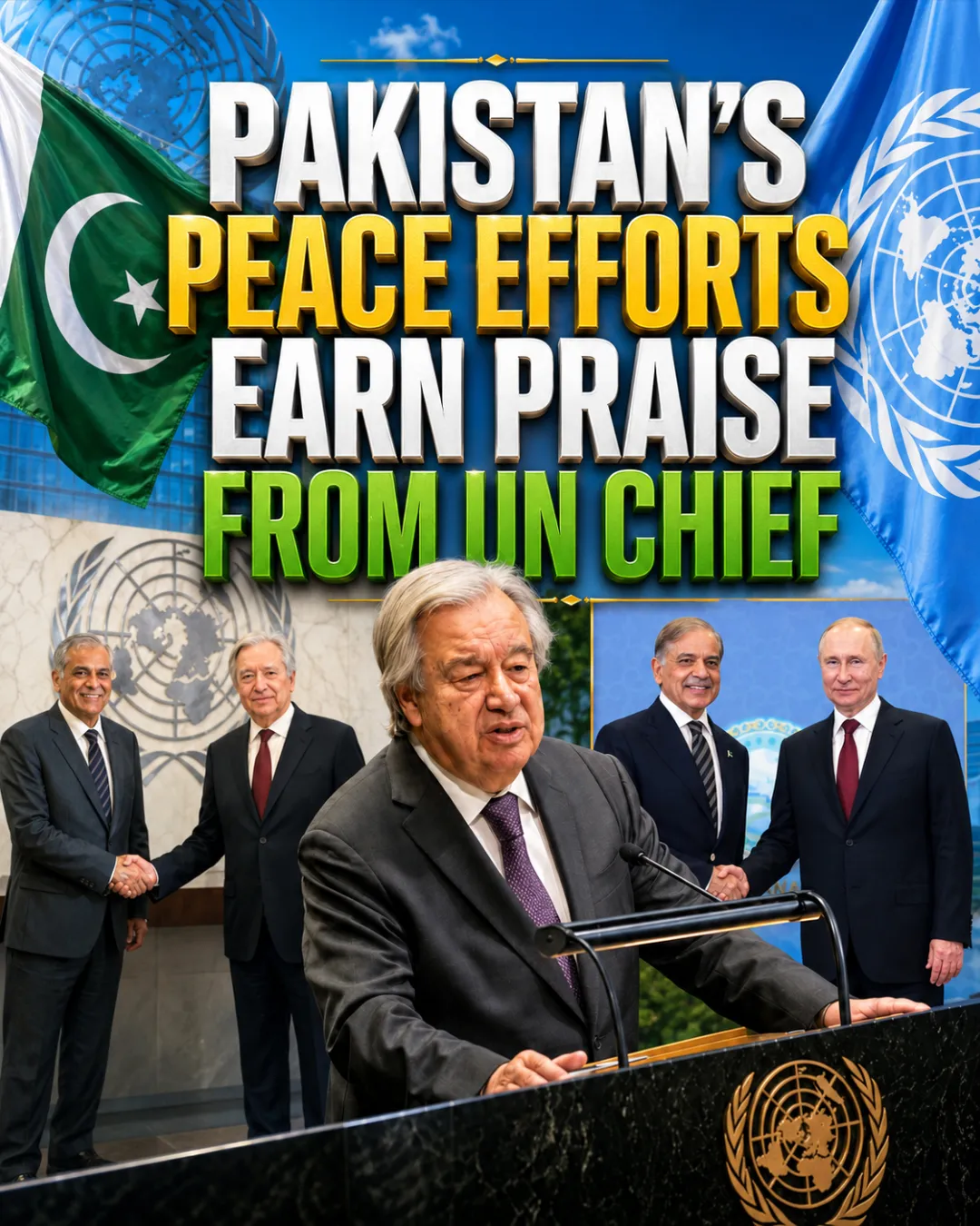 Pakistan’s Peace Efforts Earn Praise from UN Chief
