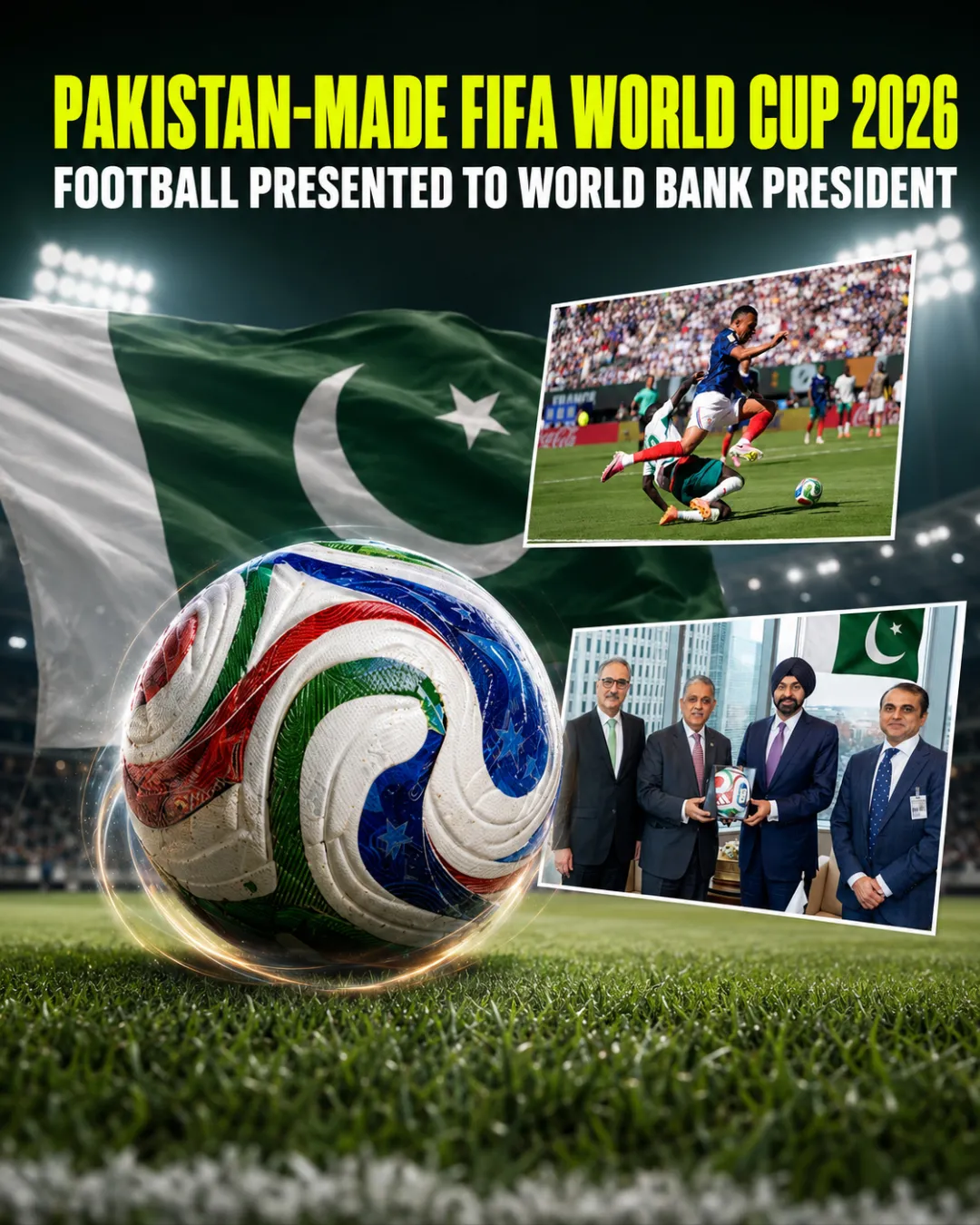 Pakistan-Made FIFA World Cup 2026 Football Presented to World Bank President