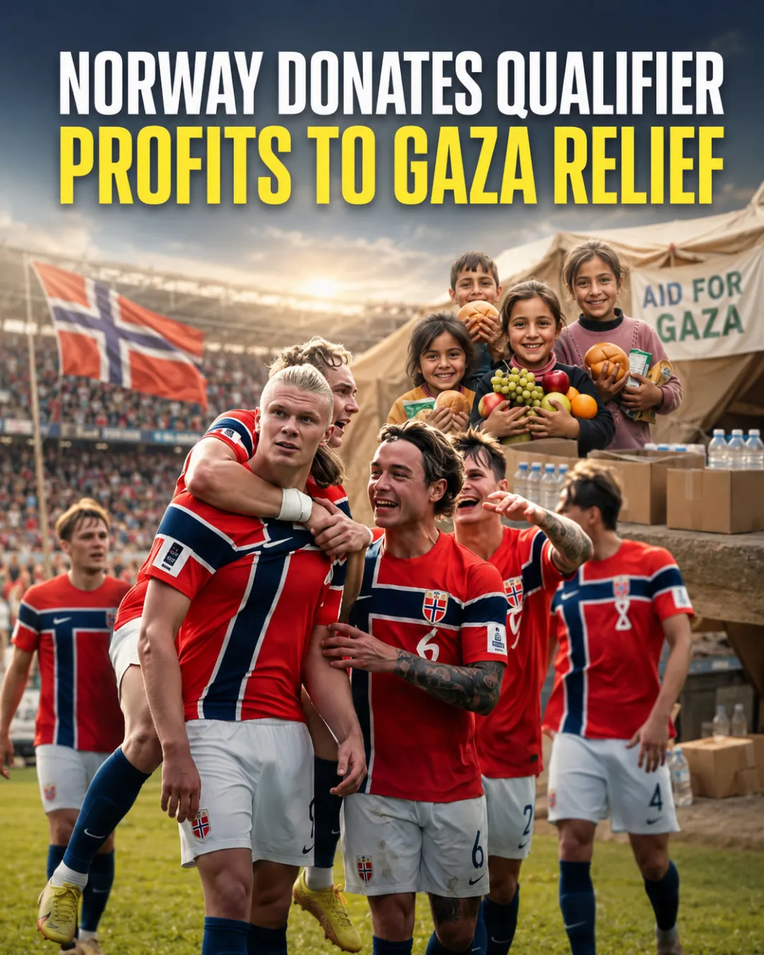 Norway to Donate World Cup Qualifier Profits to Humanitarian Relief in Gaza