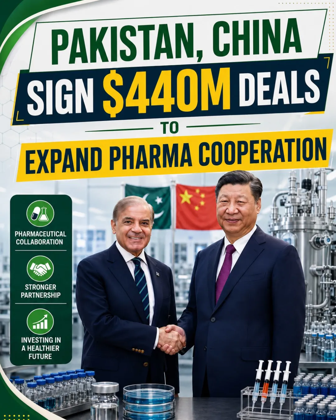 Pakistan and China Expand Pharmaceutical Cooperation with $440 Million in New Agreements