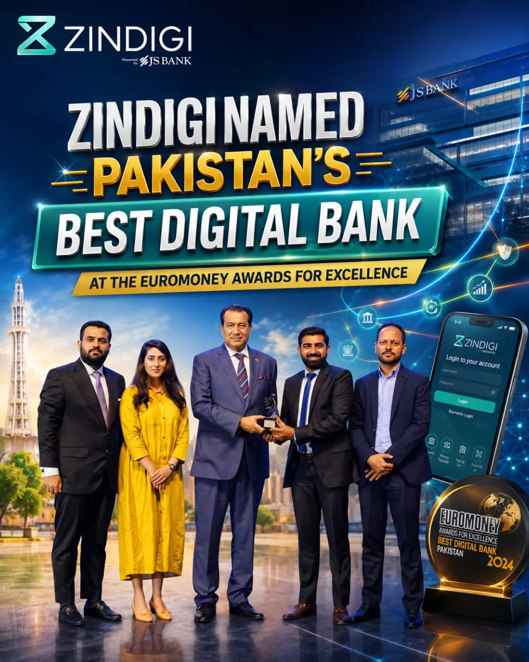 Zindigi Named Pakistan’s Best Digital Bank at the Euromoney Awards for Excellence