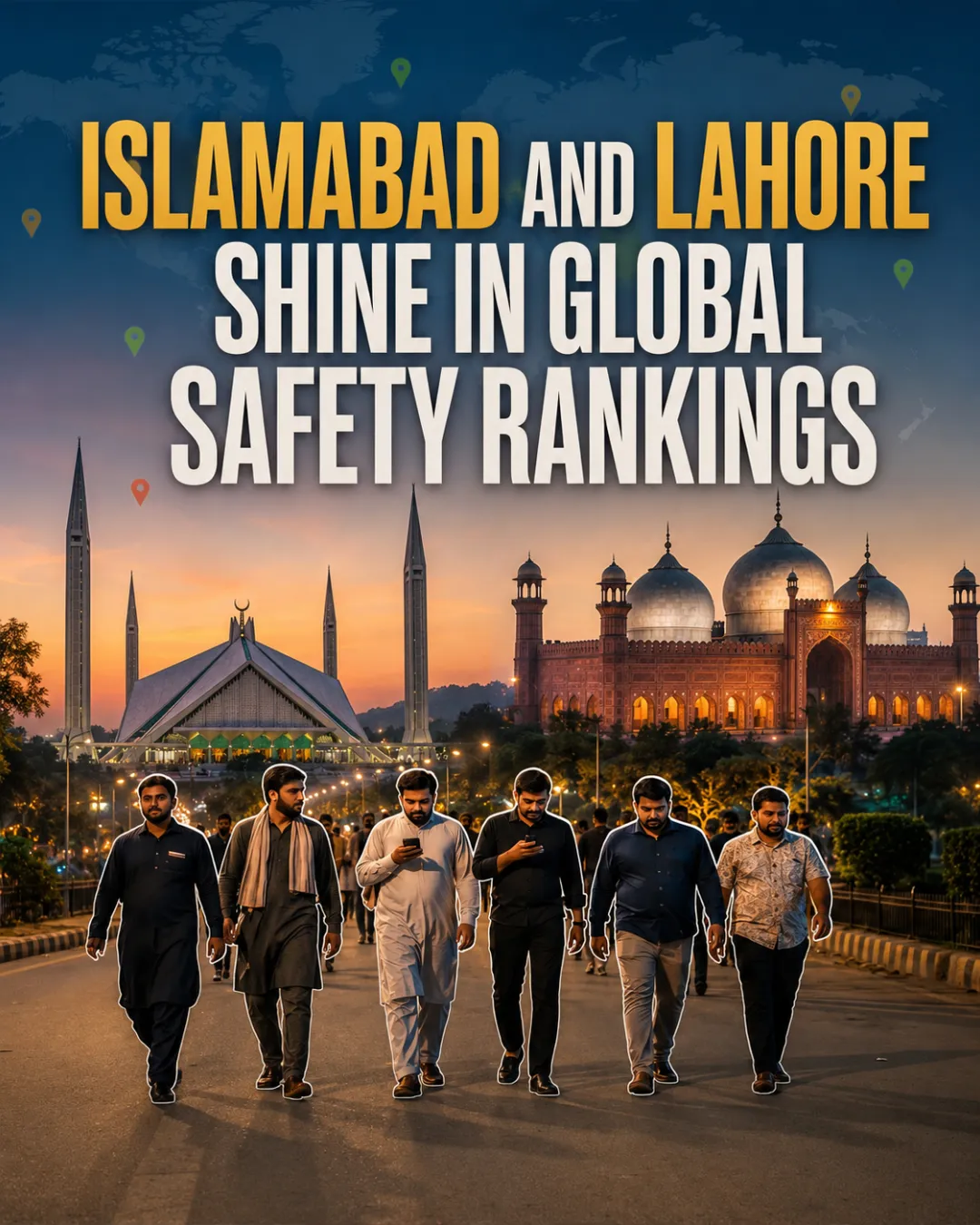 Islamabad and Lahore Shine in Global Safety Rankings