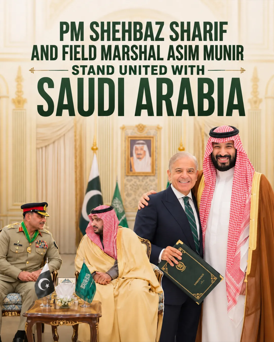 PM Shehbaz Sharif and Field Marshal Asim Munir Stand United With Saudi Arabia