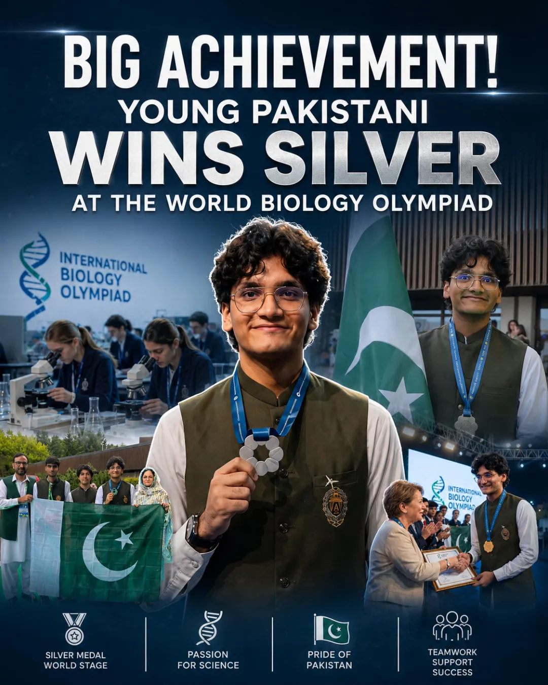 Big Achievement! Young Pakistani Wins Silver at the World Biology Olympiad
