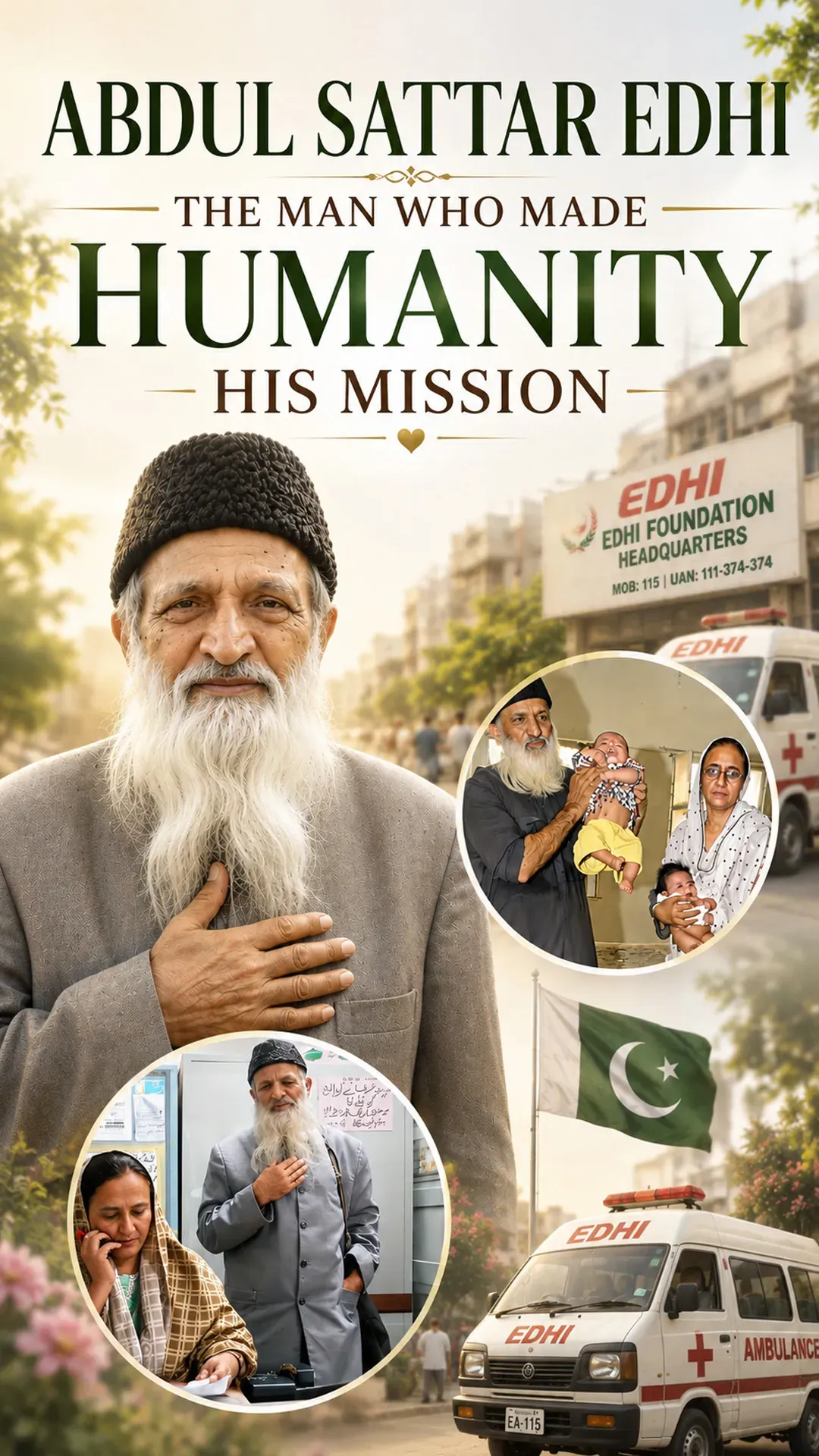 Abdul Sattar Edhi: The Man Who Made Humanity His Mission