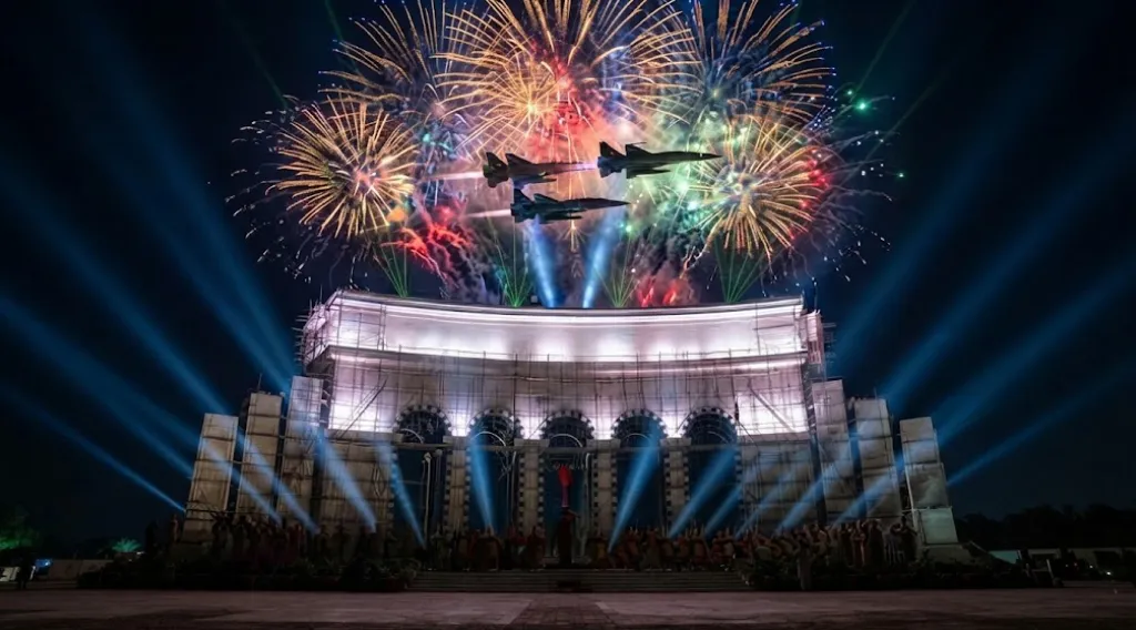Fighter Jets Light Up the Night Sky