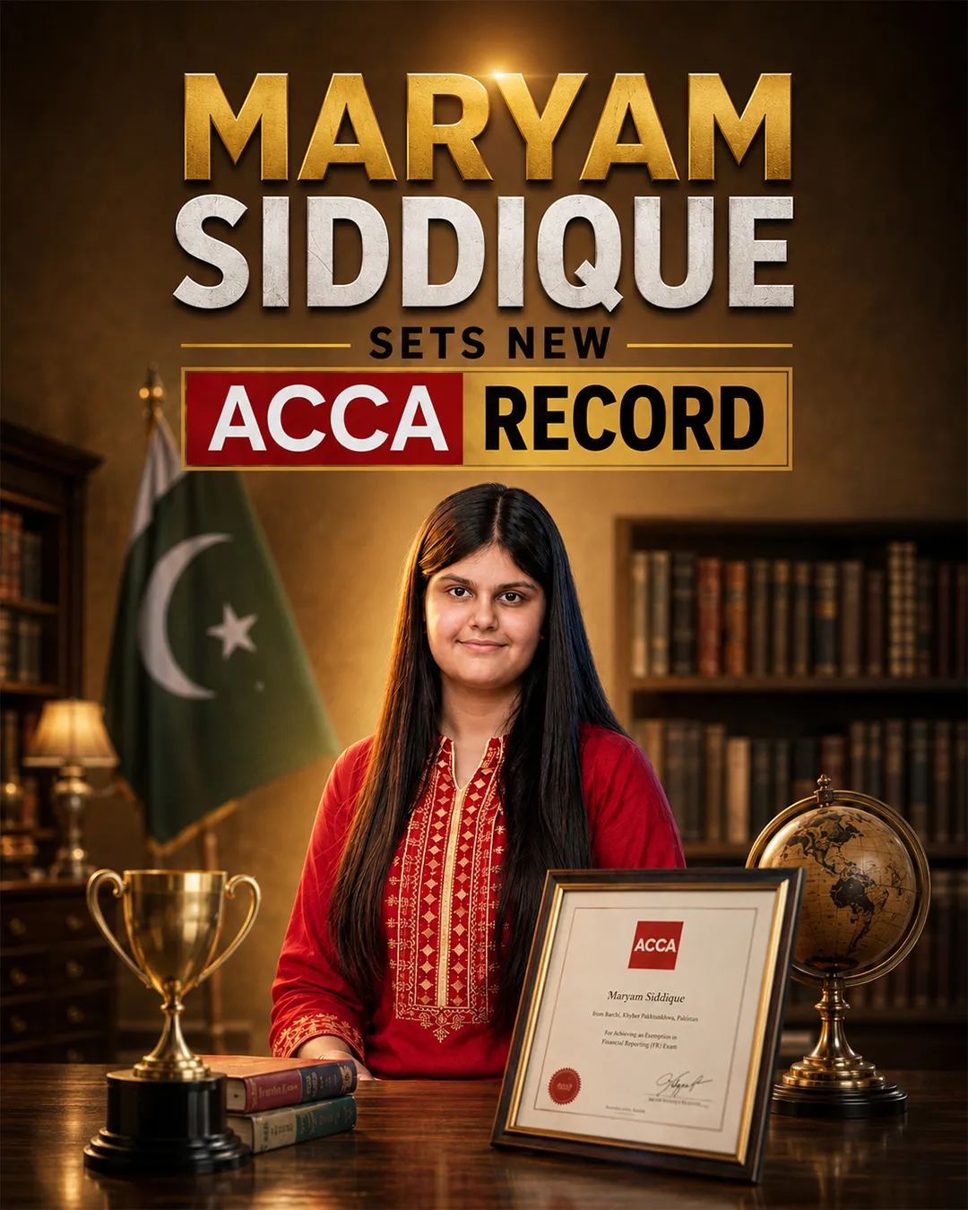 15 Year Old Maryam Siddique Sets New ACCA Record