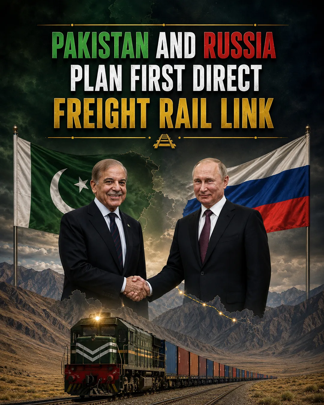 Pakistan and Russia Plan First Direct Freight Rail Link