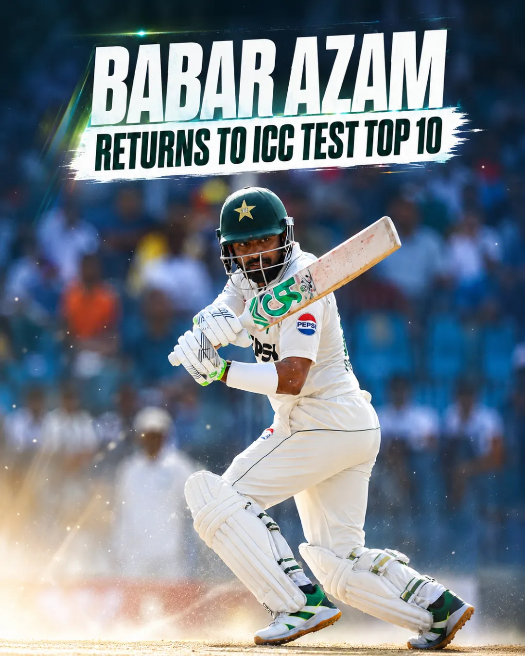 Babar Azam Returns to ICC Test Top 10