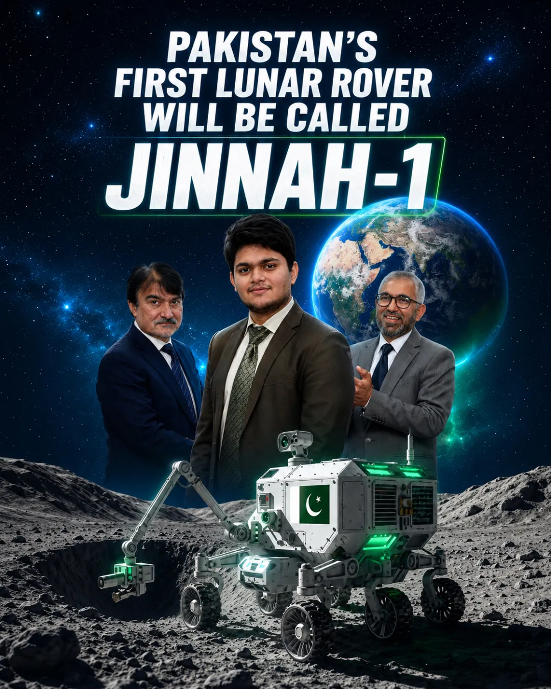Pakistan’s First Lunar Rover Will Be Called Jinnah-1