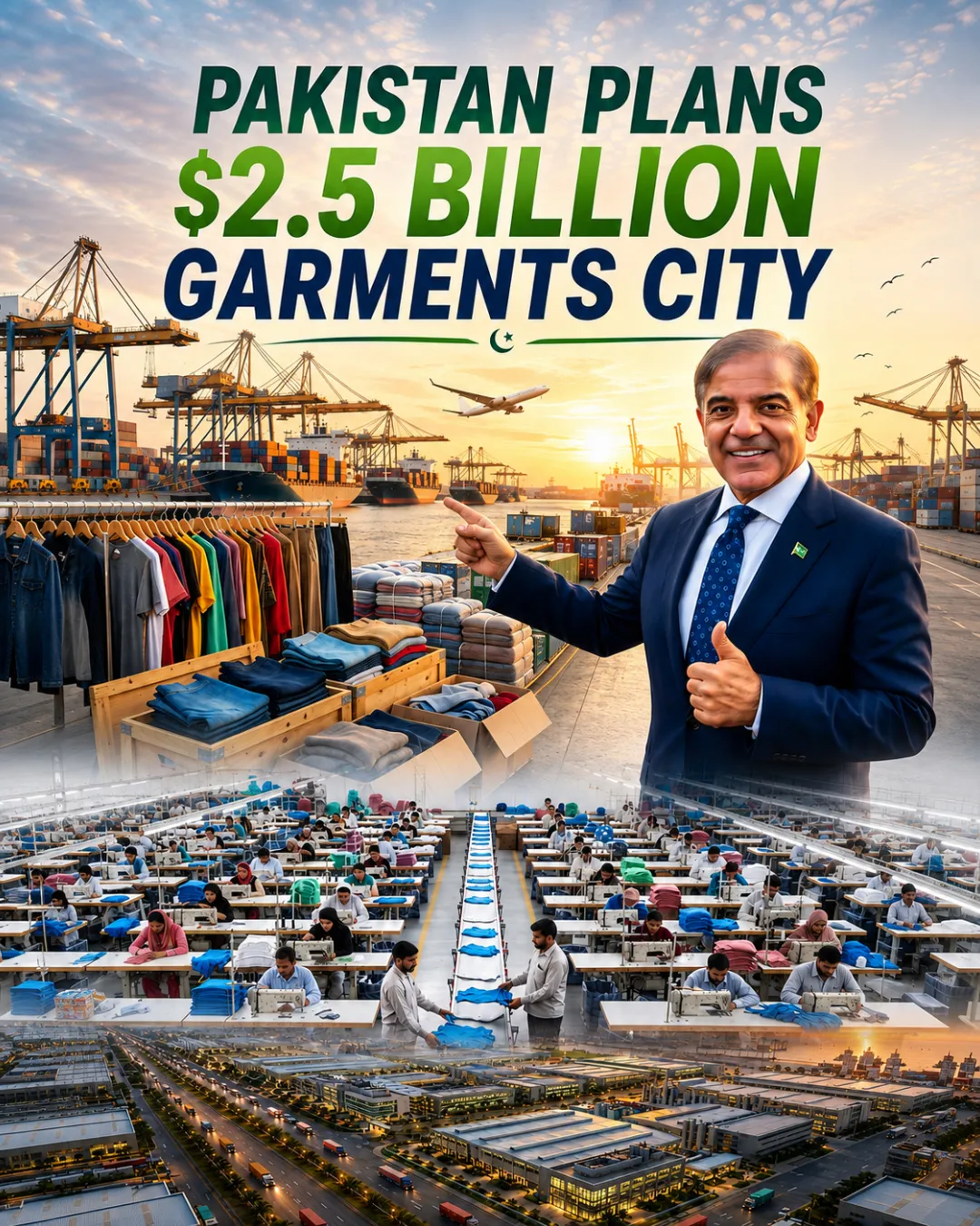 Pakistan Plans $2.5 Billion Garments City