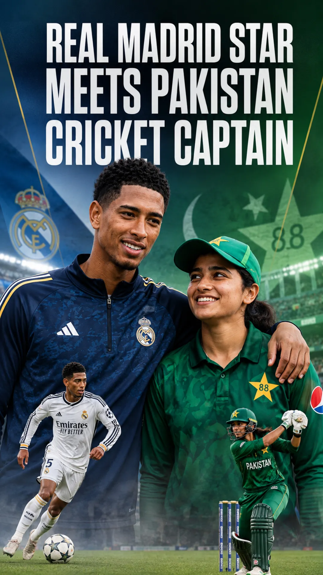 Real Madrid Star Meets Pakistan Cricket Captain