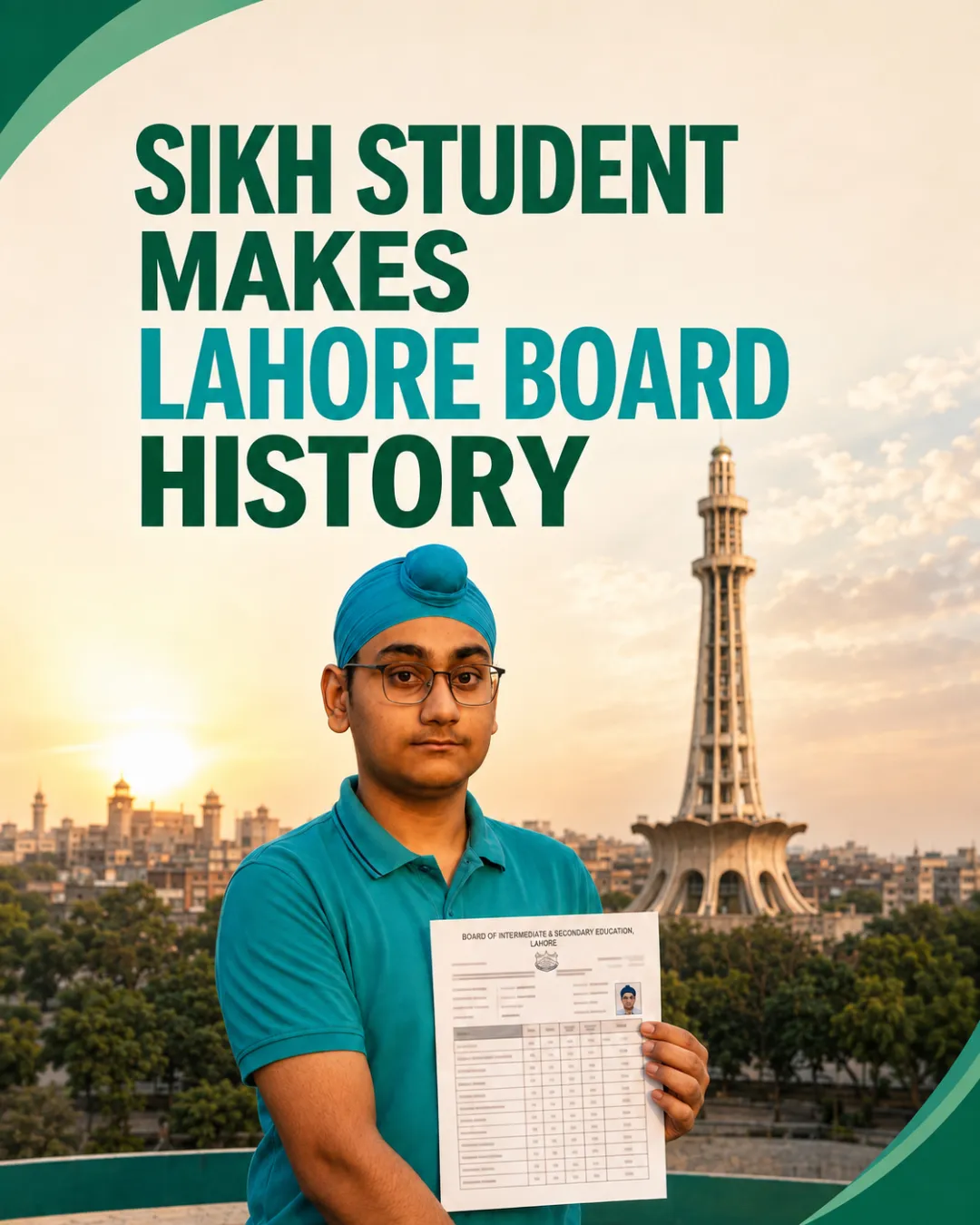 Sikh Student Makes Lahore Board History