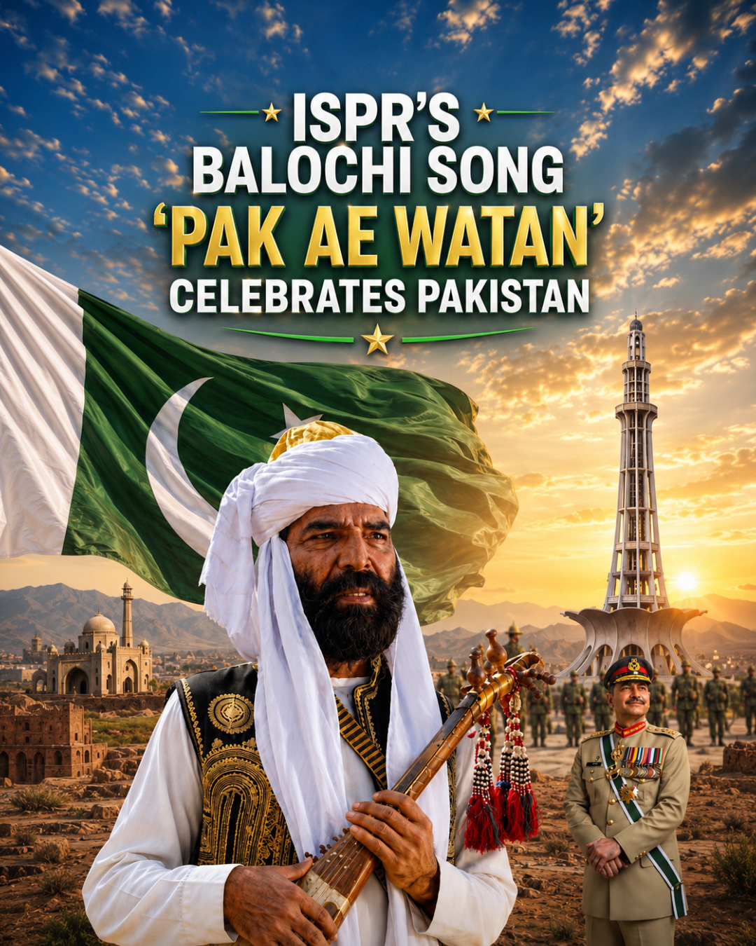 ISPR’s Balochi Song “Pak Ae Watan” Celebrates Pakistan
