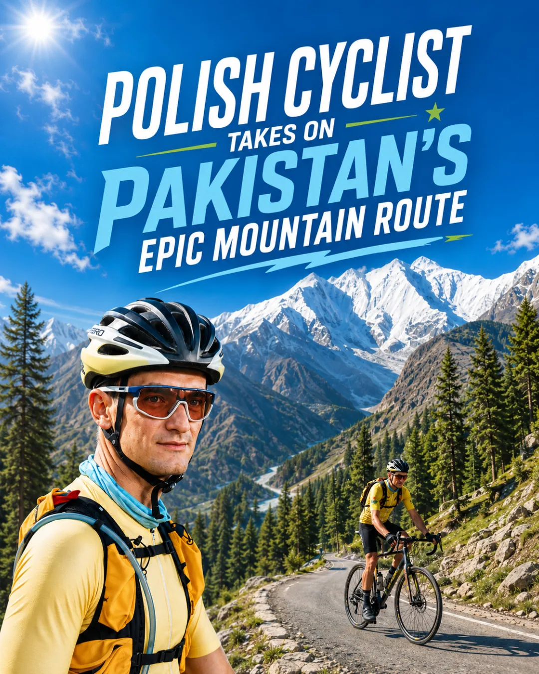 Polish Cyclist Takes on Pakistan’s Epic Mountain Route