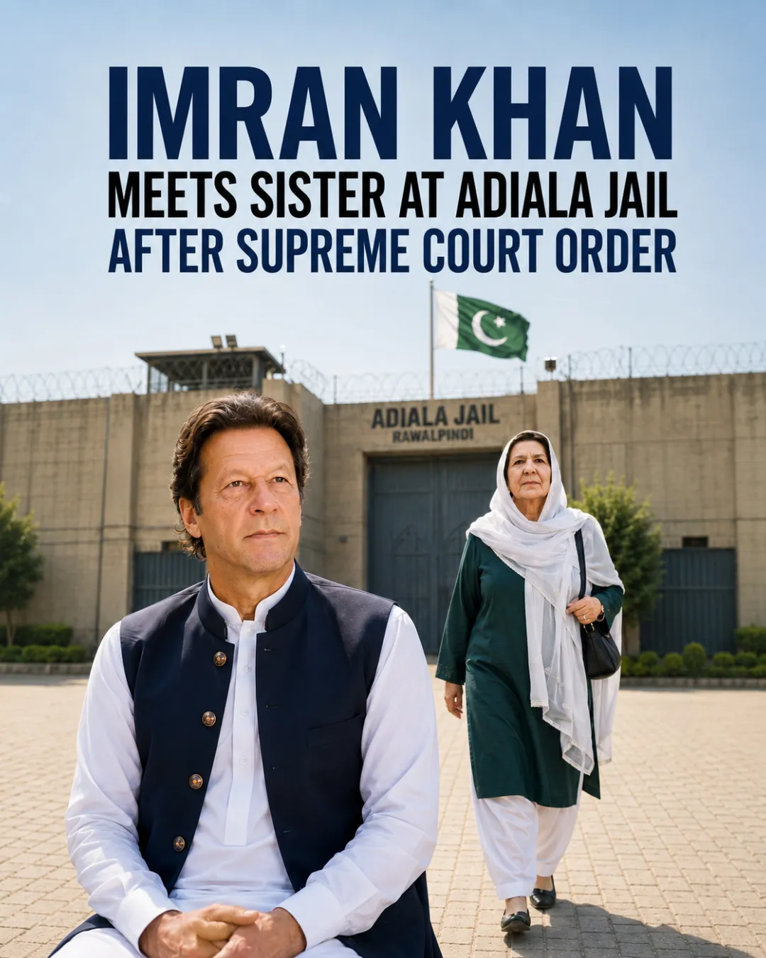 Imran Khan Meets Sister at Adiala Jail After Supreme Court Order
