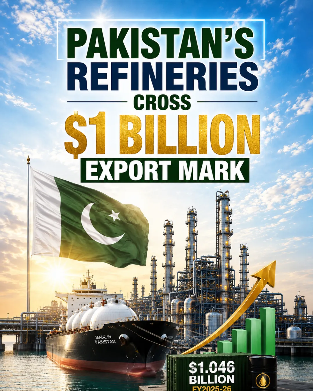 Pakistan’s Refineries Cross $1 Billion Export Mark