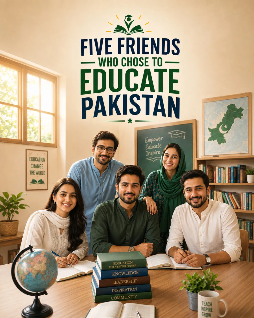 Five Friends Who Chose to Educate Pakistan