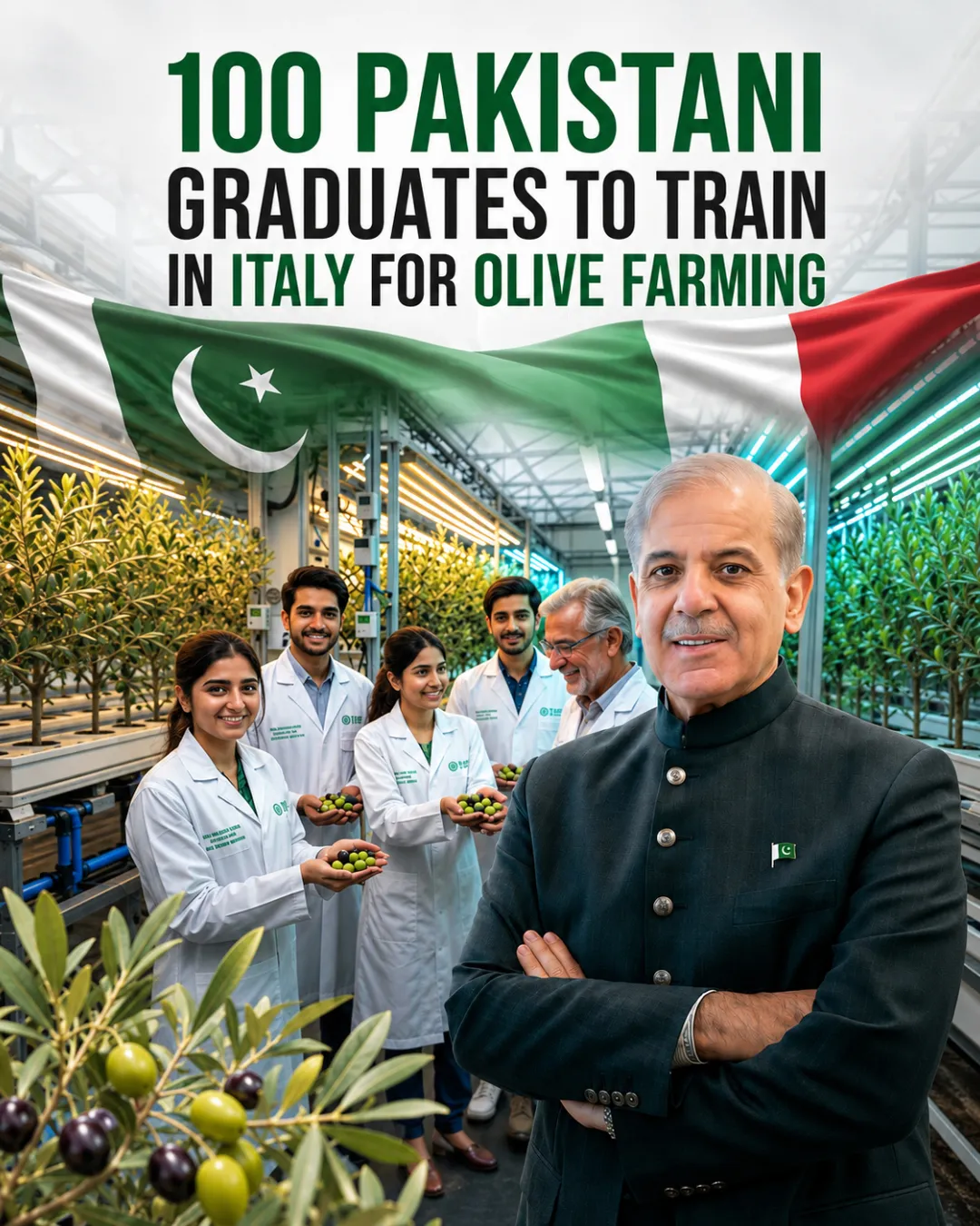 100 Pakistani Graduates to Train in Italy for Olive Farming