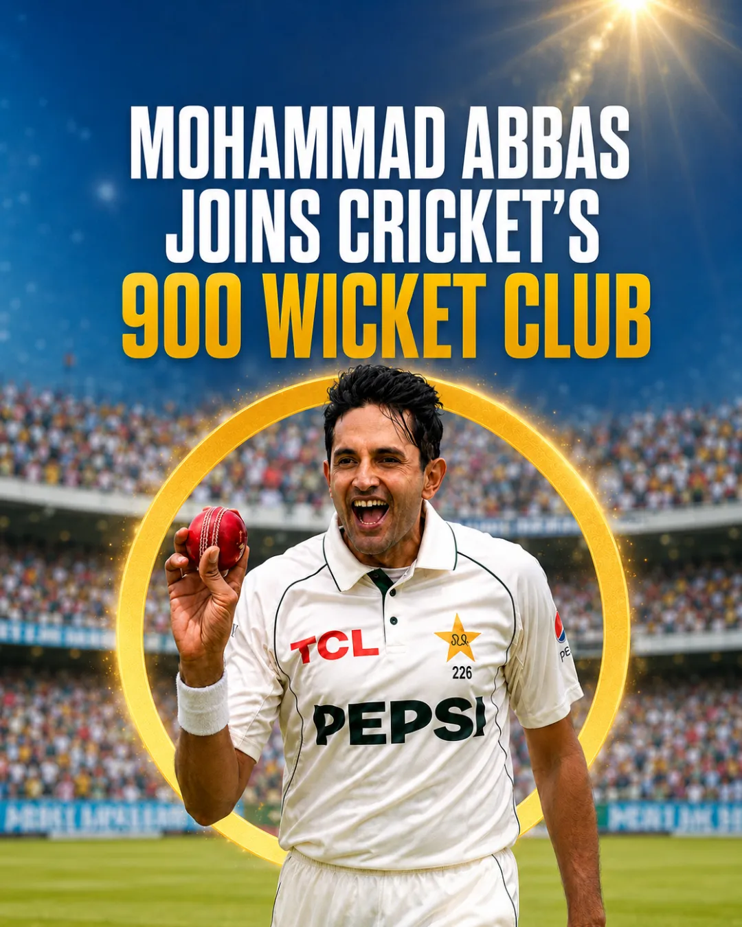 Mohammad Abbas Joins Cricket’s 900 Wicket Club