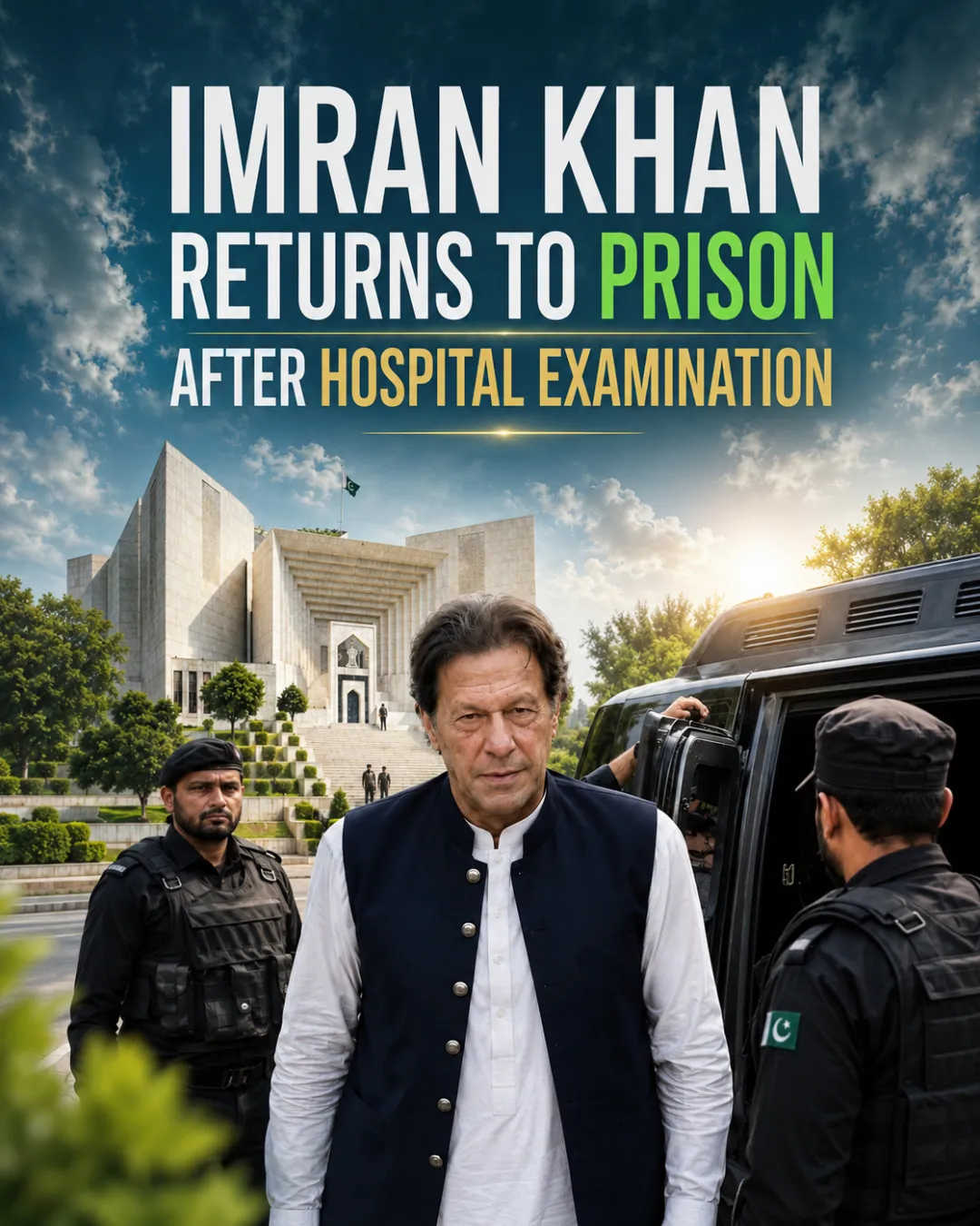 Imran Khan Returns to Prison After Hospital Examination