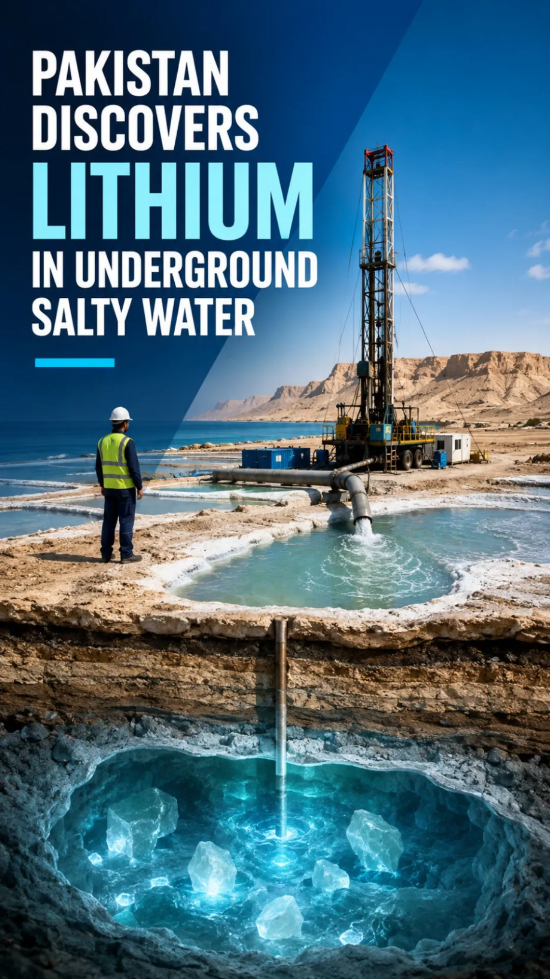 Pakistan Discovers Lithium in Underground Salty Water for the First Time