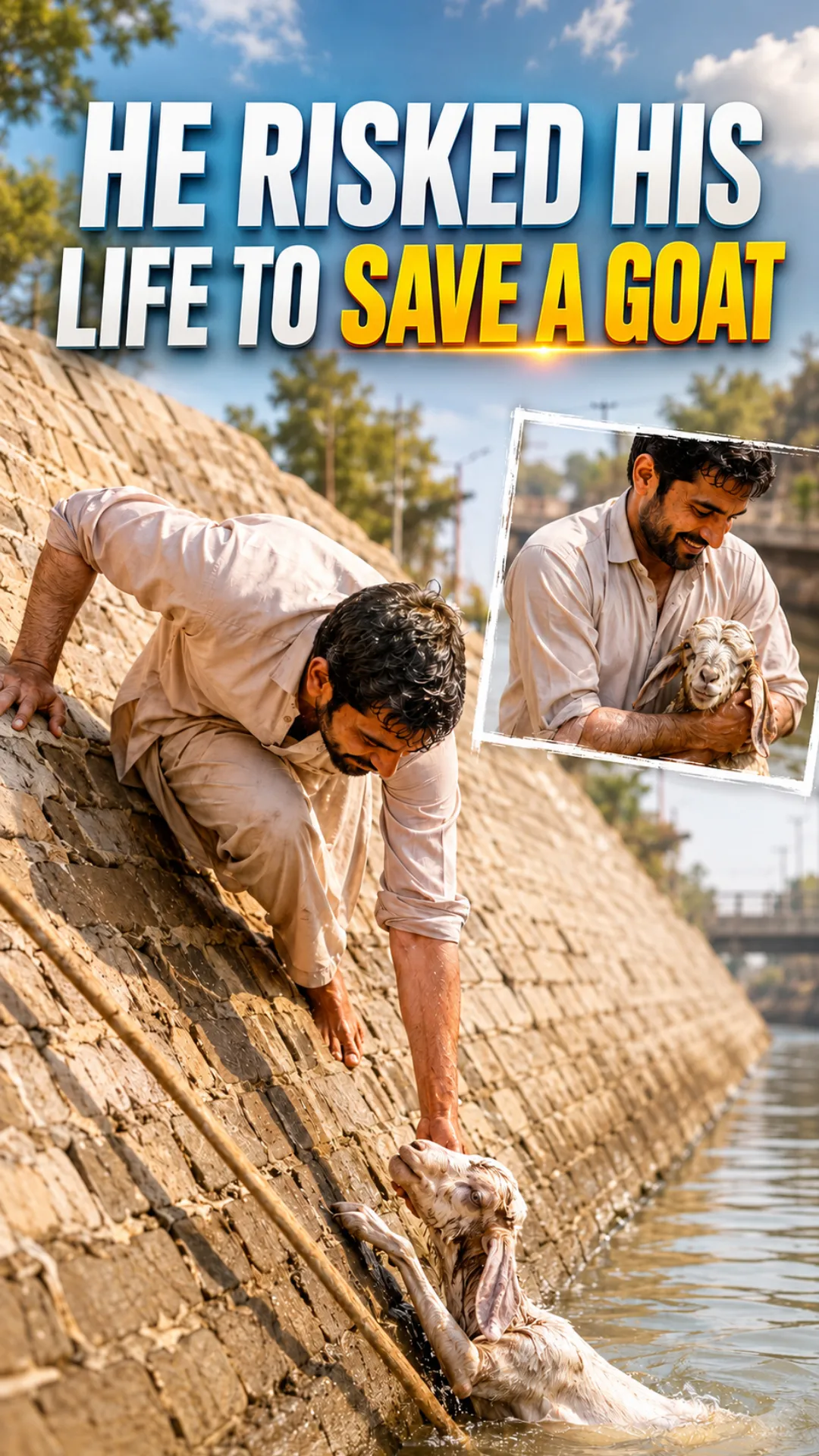 He Risked His Life to Save a Goat